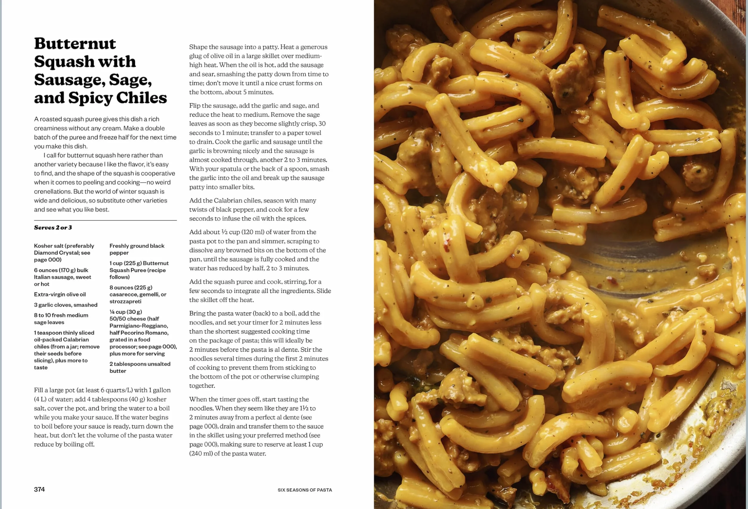Six Seasons of Pasta: A New Way with Everyone's Favorite Food