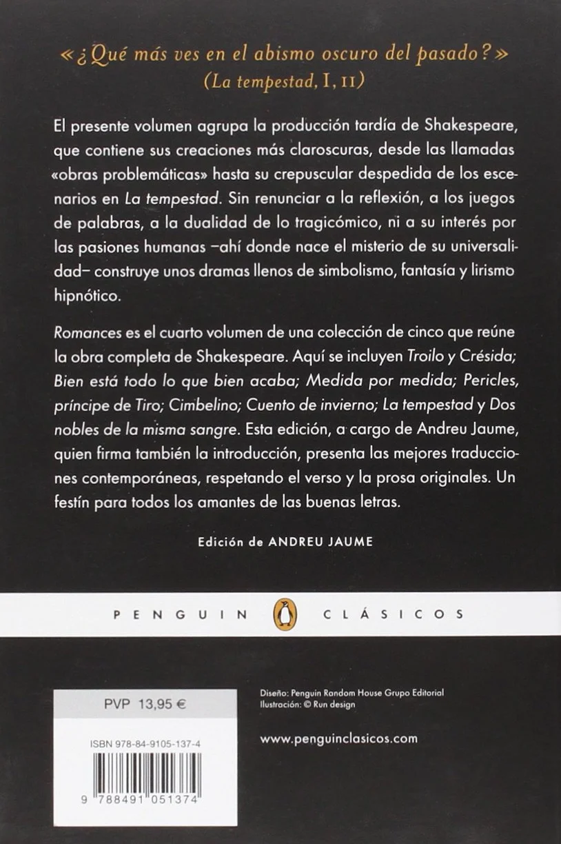 Romances (Obra completa Shakespeare 4)