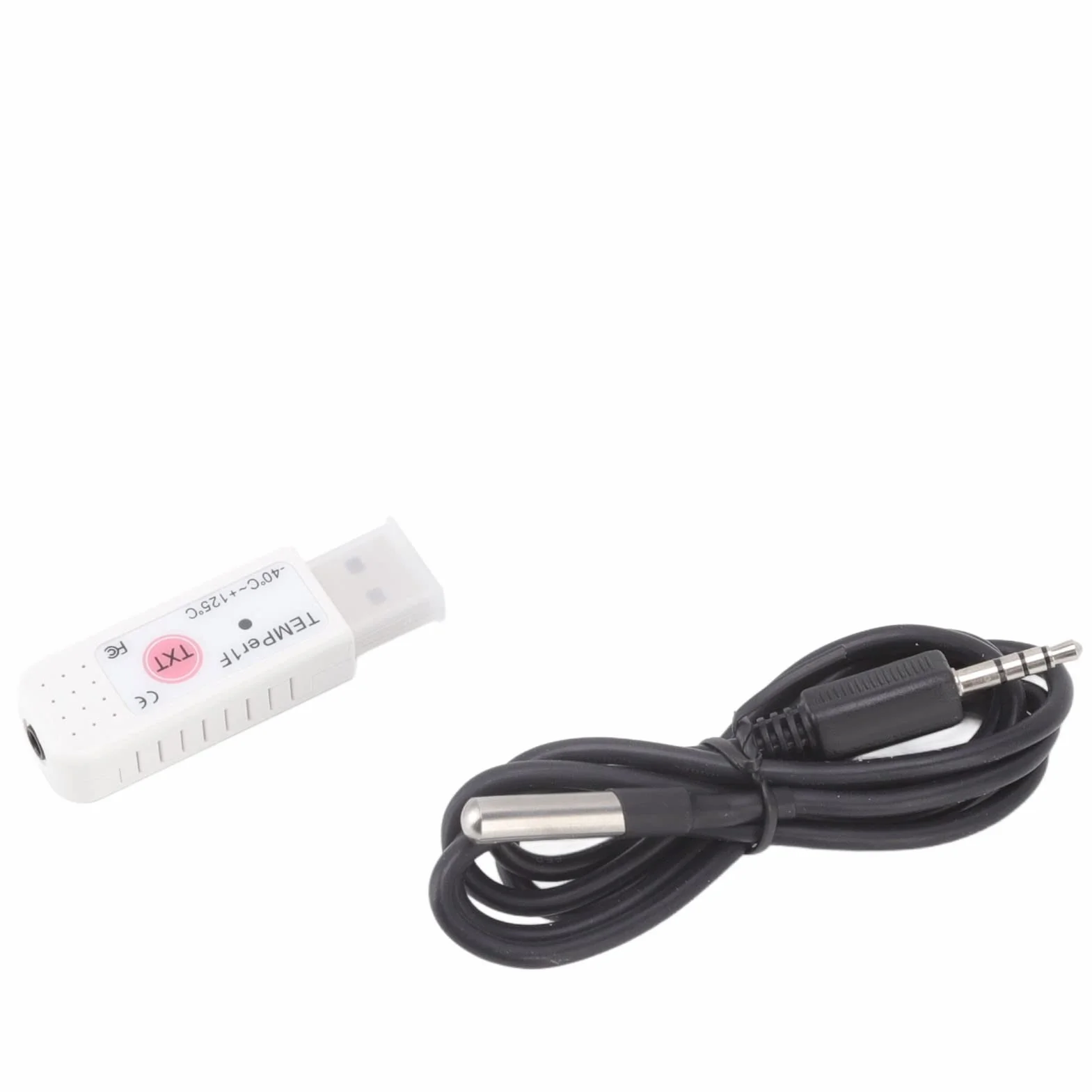 TEMPer1F Termometr Komputerowy USB, Rejestrator Czujnika Temperatury w Czasie Rzeczywistym, Rejestrator Danych Monitorowania Temperatury Otoczenia, Alarm Górnej Dolnej Granicy Temperatury, dla Systemu