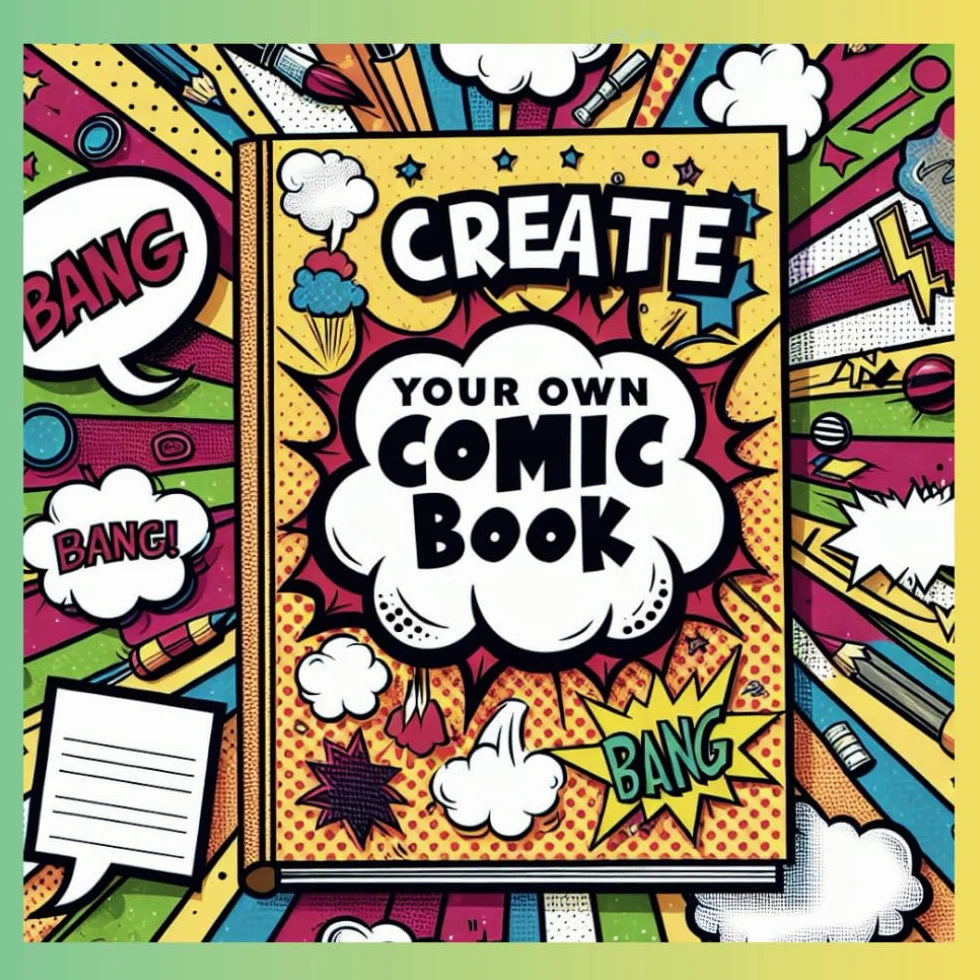 Create Your Own Comic Book: Preschool Art, 50 Illustrations, Ages 5+