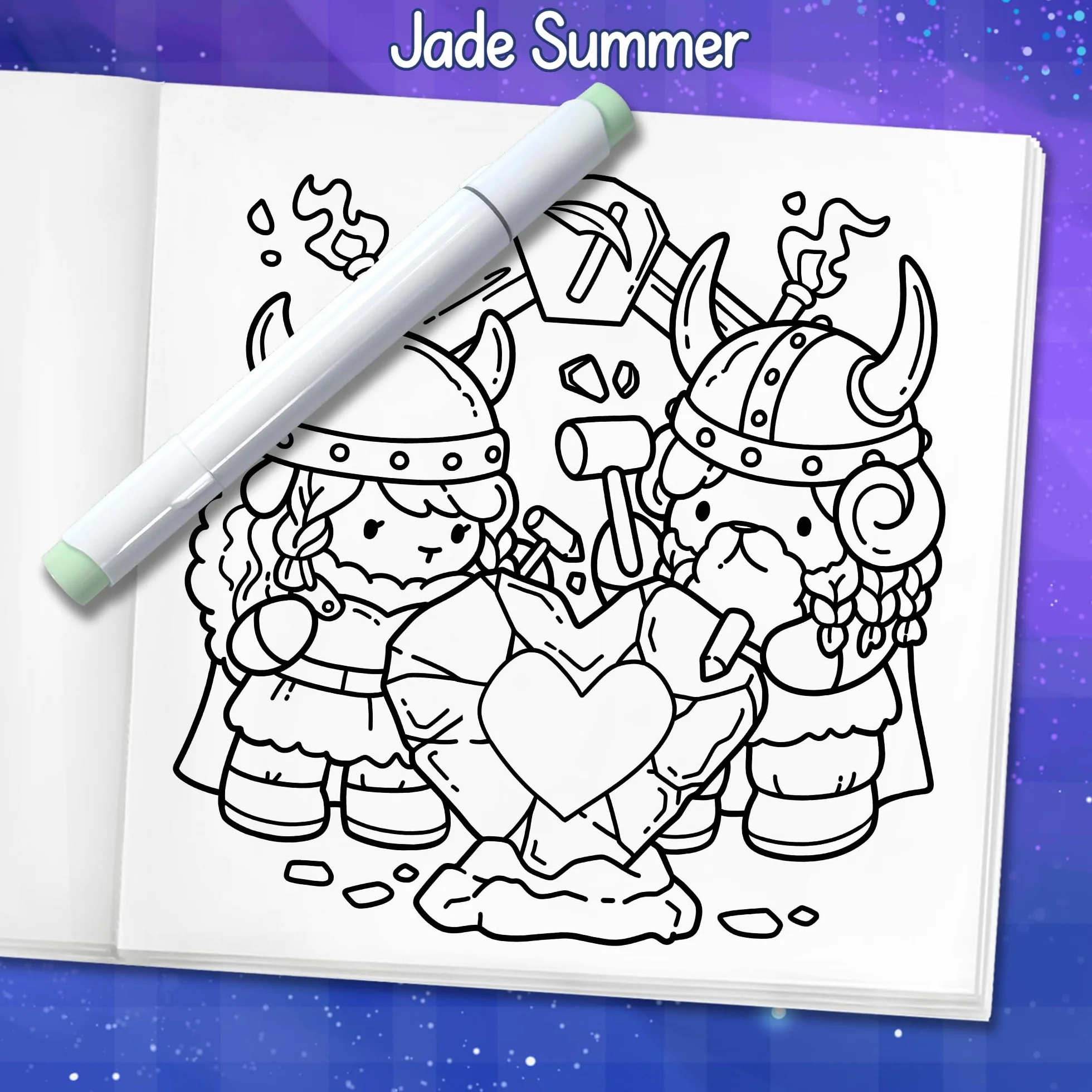 Cozy Romantasy: Cute Coloring Book for Adults and Teens with Fantasy Romance Scenes