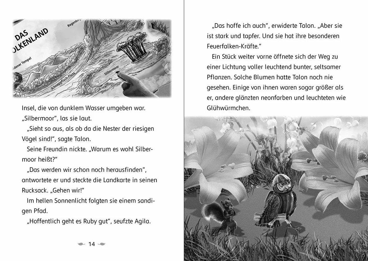 Der letzte Feuerfalke und das Silbermoor (Band 8): Erstlesebuch für Kinder ab 7 Jahren