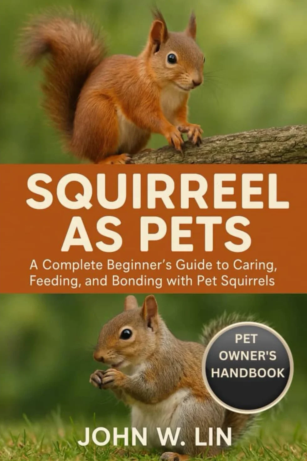SQUIRREL AS PETS: A Complete Beginner’s Guide to Caring, Feeding, and Bonding with Pet Squirrels.