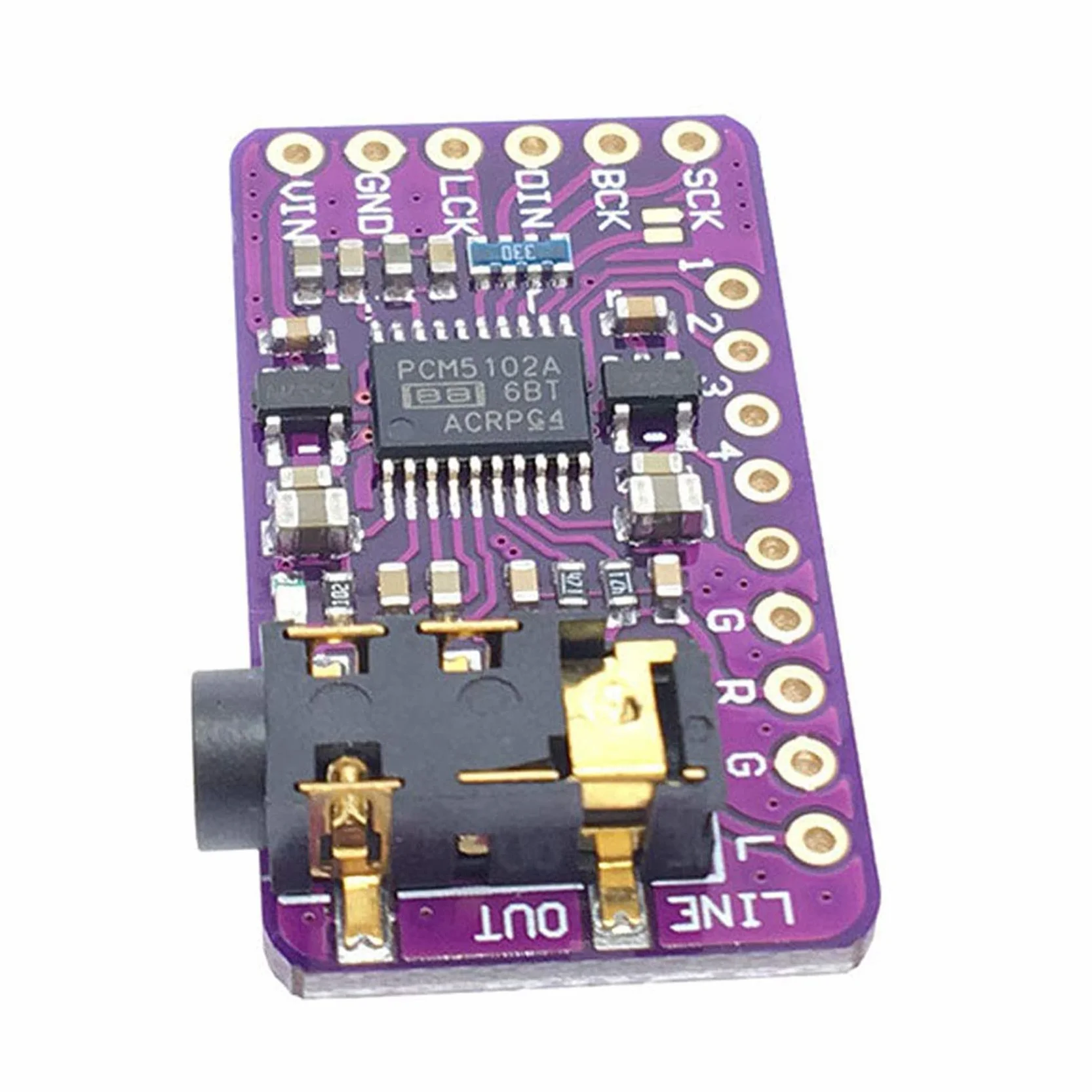 2X PCM5102 I2S IIS Moduł Dekodera DźWięKu Cyfrowego Stereo Konwerter Cyfrowo-Analogowy Moduł dla