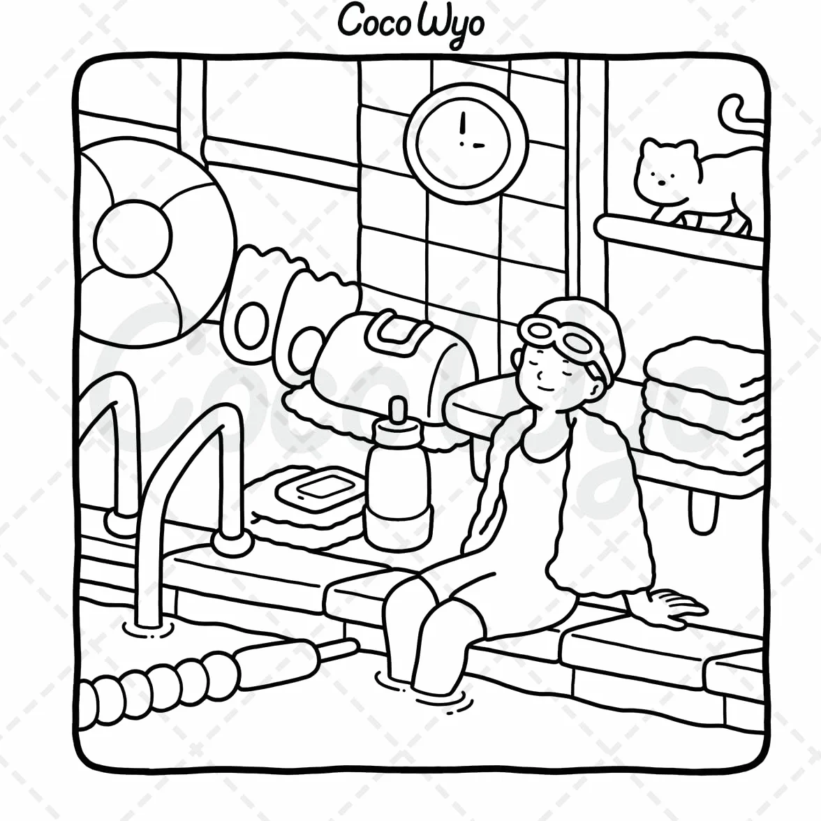 Girl Moments: Vol. 2 Coloring Book for Adults and Teens Cute Cozy Daily Activities Relaxation