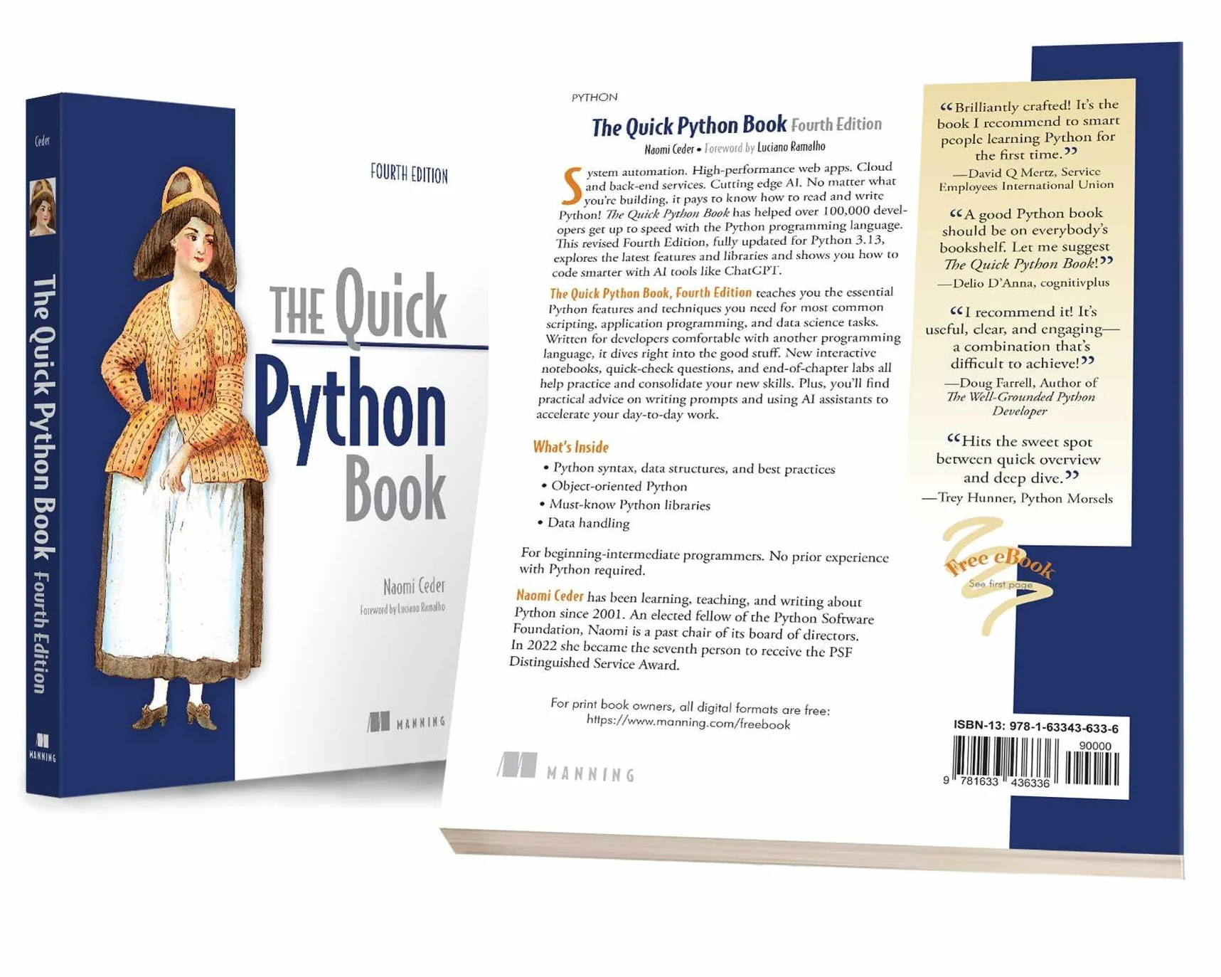 The Quick Python Book, Fourth Edition: Write Modern Professional Python