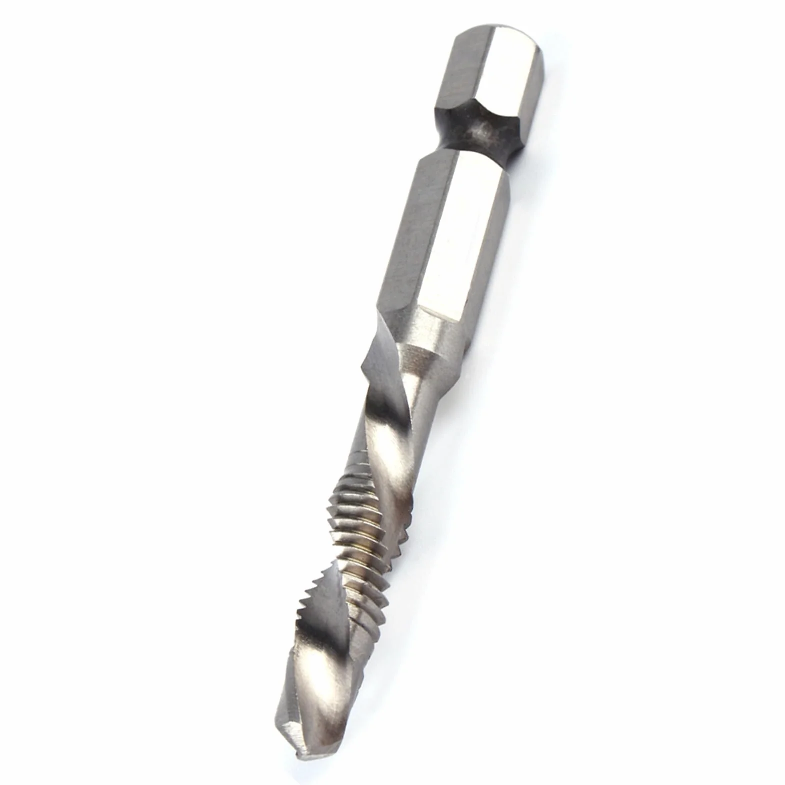Metric Tap and Die Set M6 HSS Thread Cutting Tools 1/4 Inch Hex Shank for Workshop Tool Kit Professional Thread Repair