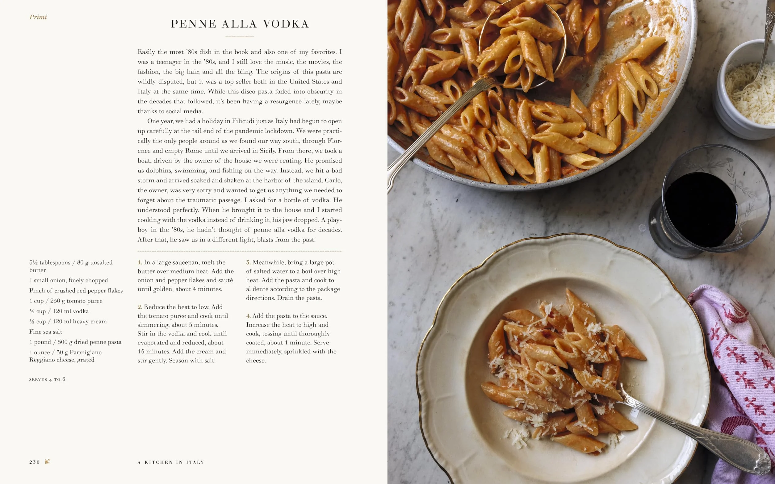 A Kitchen in Italy /anglais: A Year of Family Meals and Celebrations from Our Home