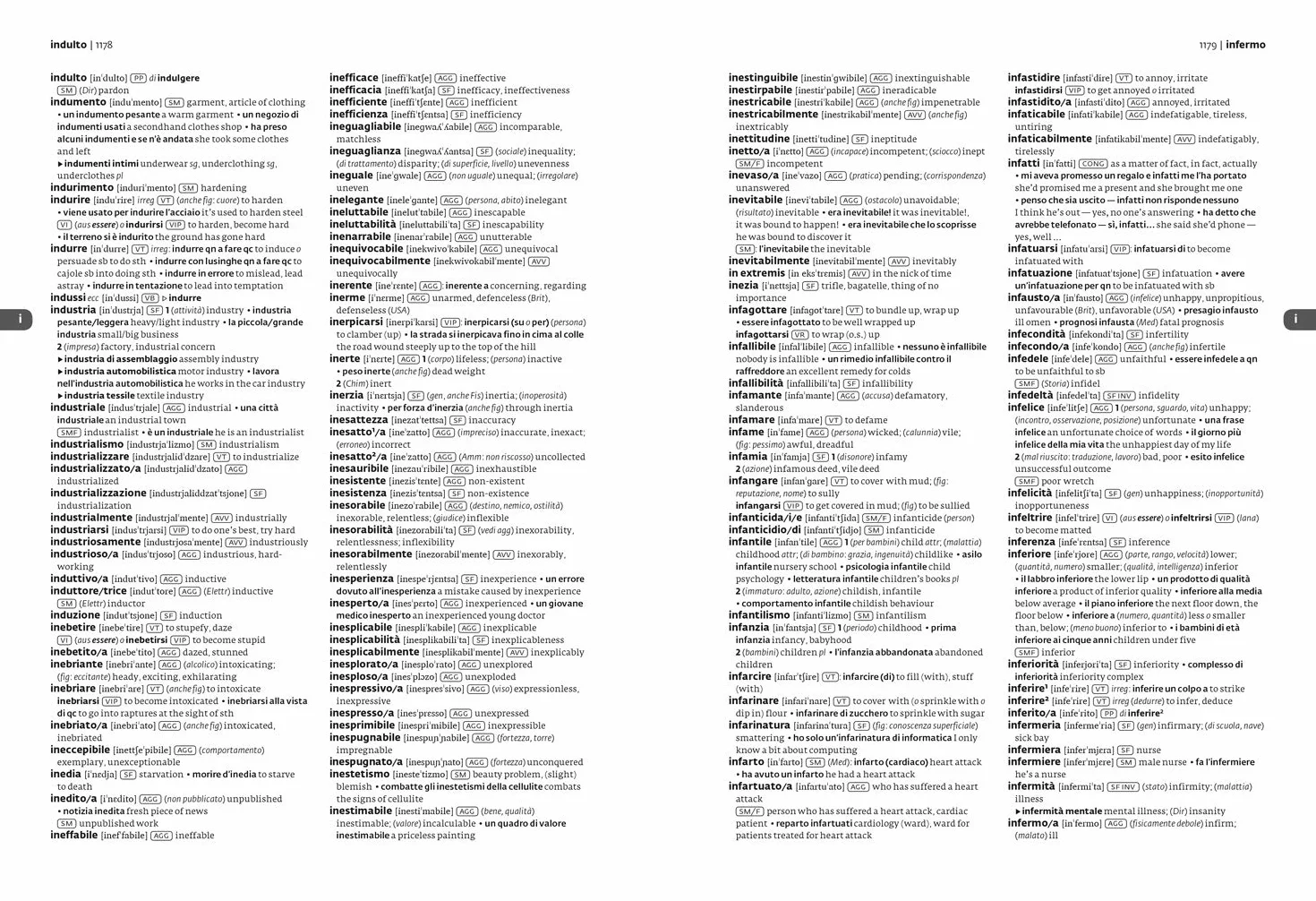 Italian Dictionary Complete and Unabridged for Advanced Learners and Professionals