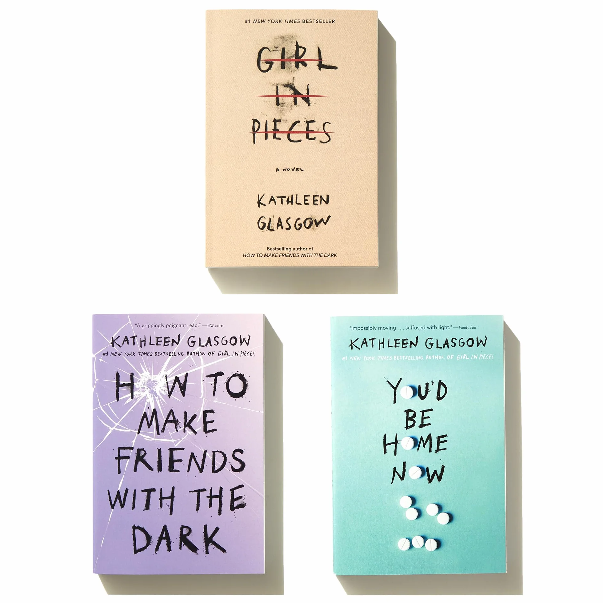 Kathleen Glasgow Three-Book Boxed Set: Girl in Pieces; How to Make Friends with the Dark; You'd Be Home Now