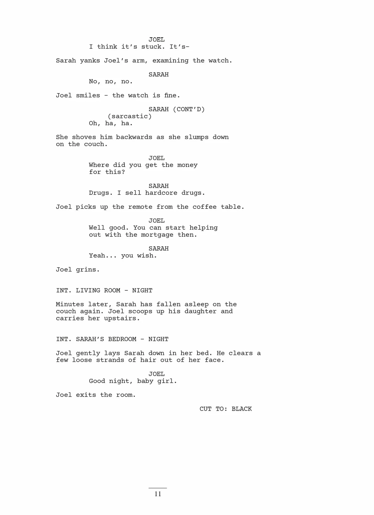 The Last of Us: Part I and Part II Scripts