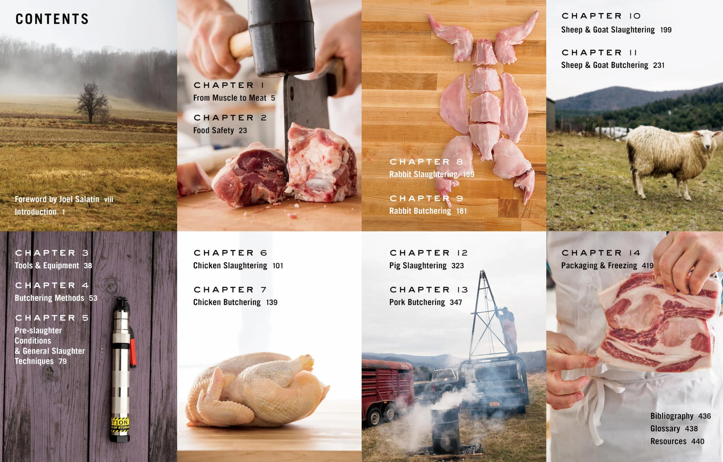 Butchering Poultry, Rabbit, Lamb, Goat, and Pork: The Comprehensive Photographic Guide to Humane Slaughtering and Butchering