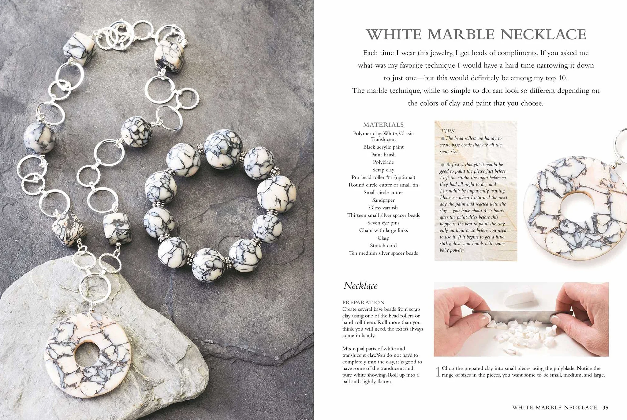 Polymer Clay Jewelry: 35 Step-By-Step Projects for Beads