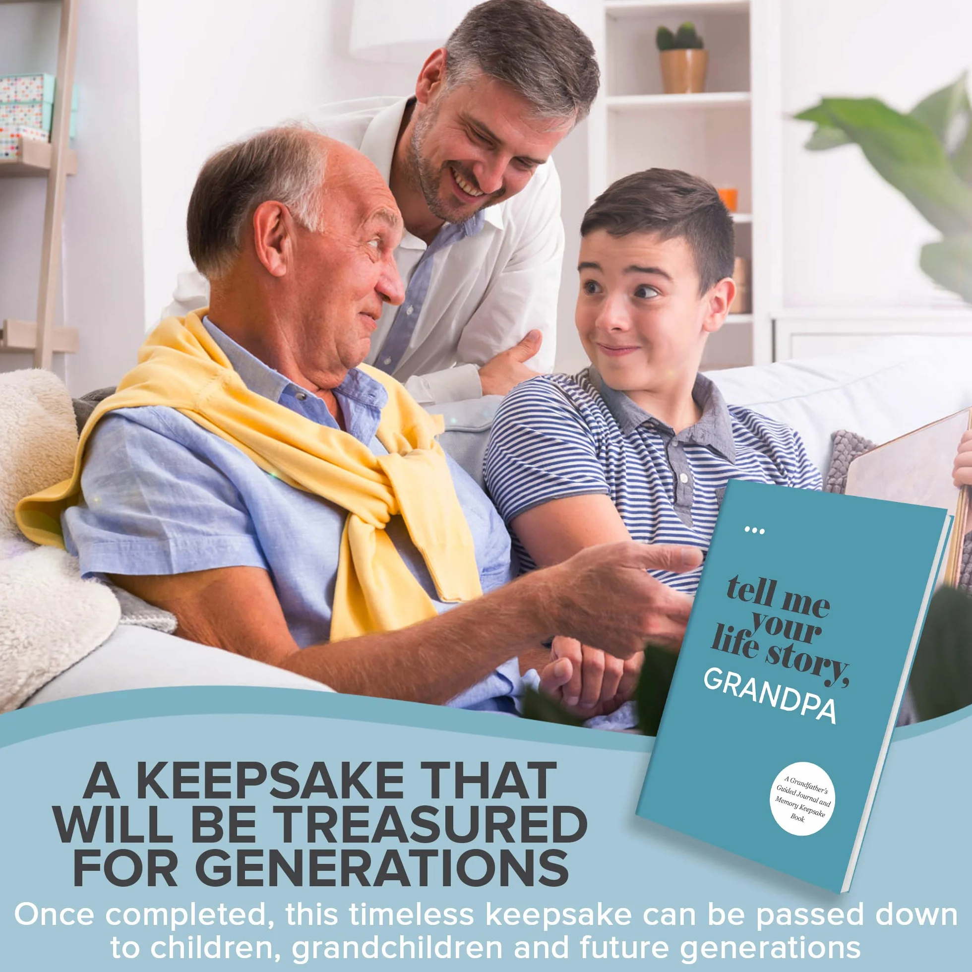 Tell Me Your Life Story, Grandpa: A Grandfather’s Guided Journal and Memory Keepsake Book