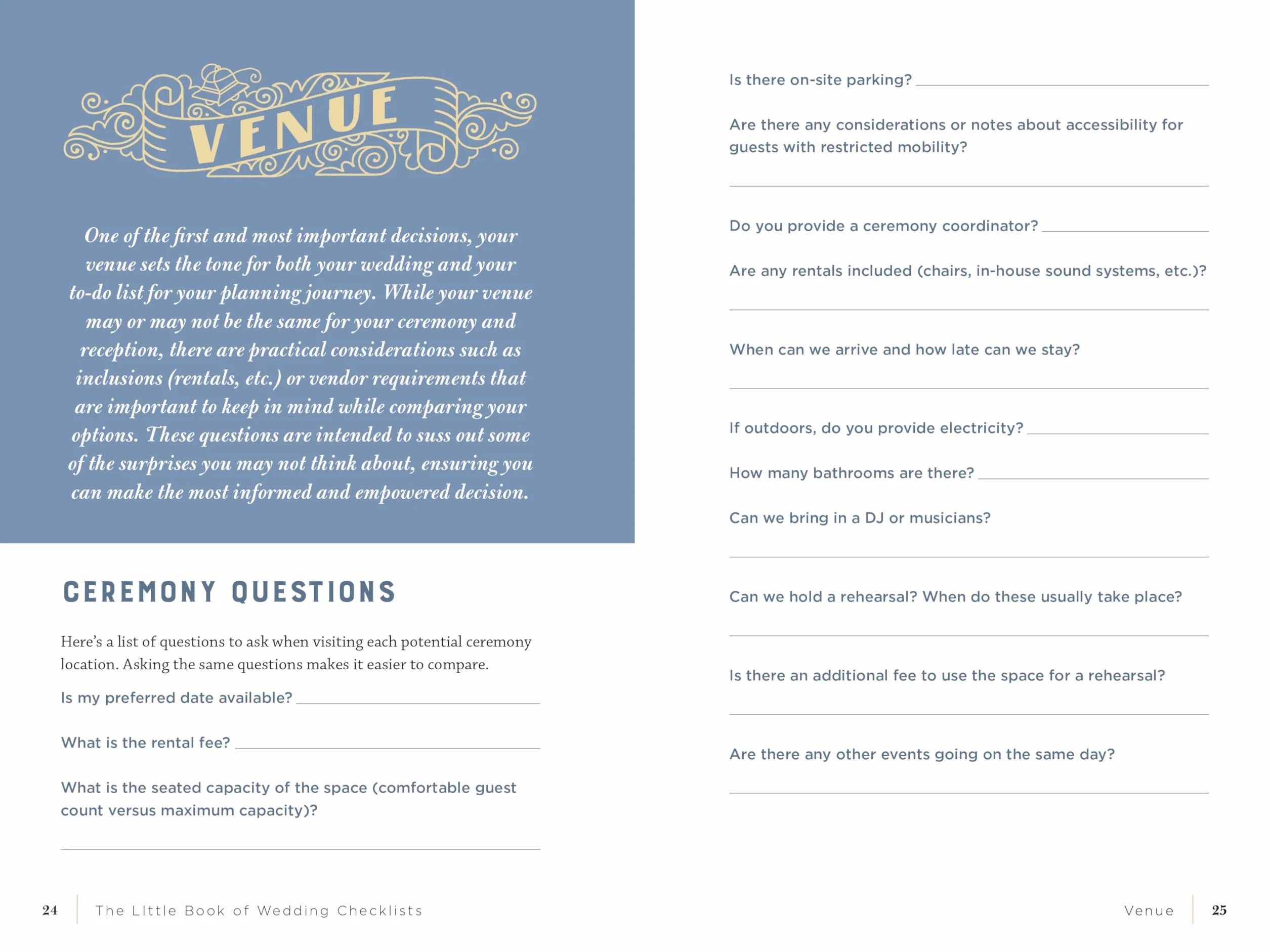 The Little Book of Wedding Checklists: All the Lists and Tips You Need to Plan the Big Day