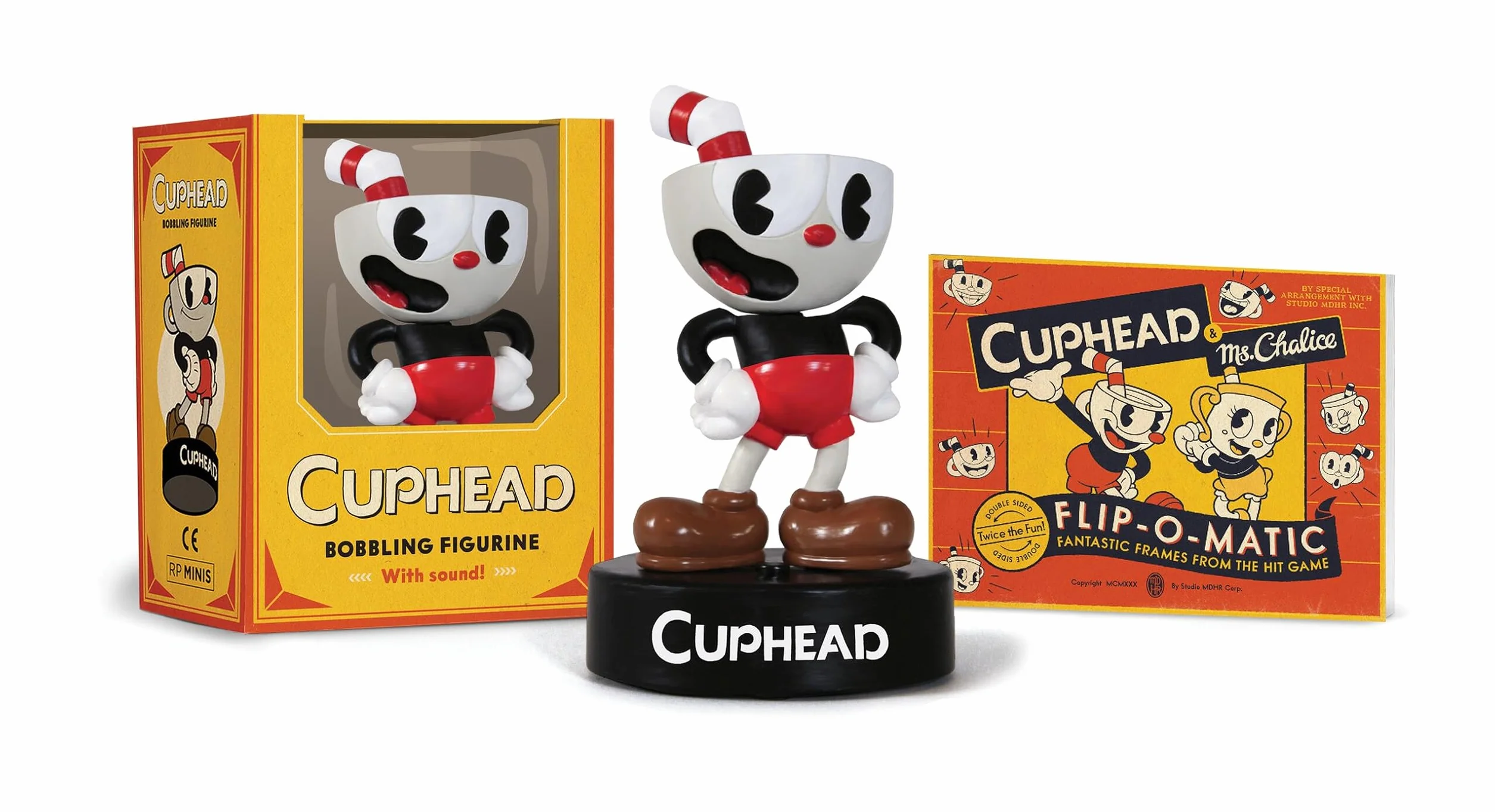 Cuphead Bobbling Figurine with Sound