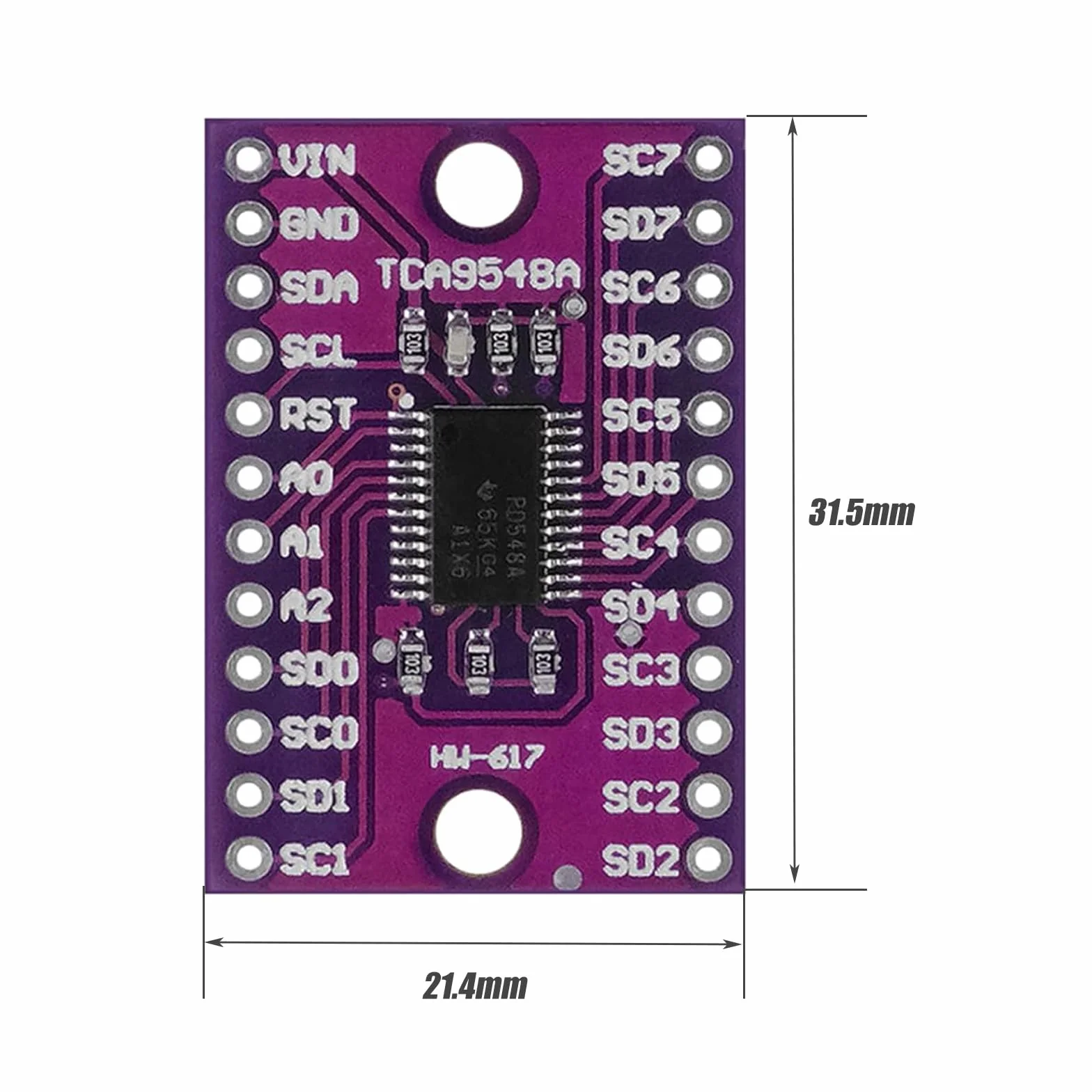 GERUI TCA9548A IIC Multiplekser Breakout Board 1,8-5V 8-kanałowy I2C