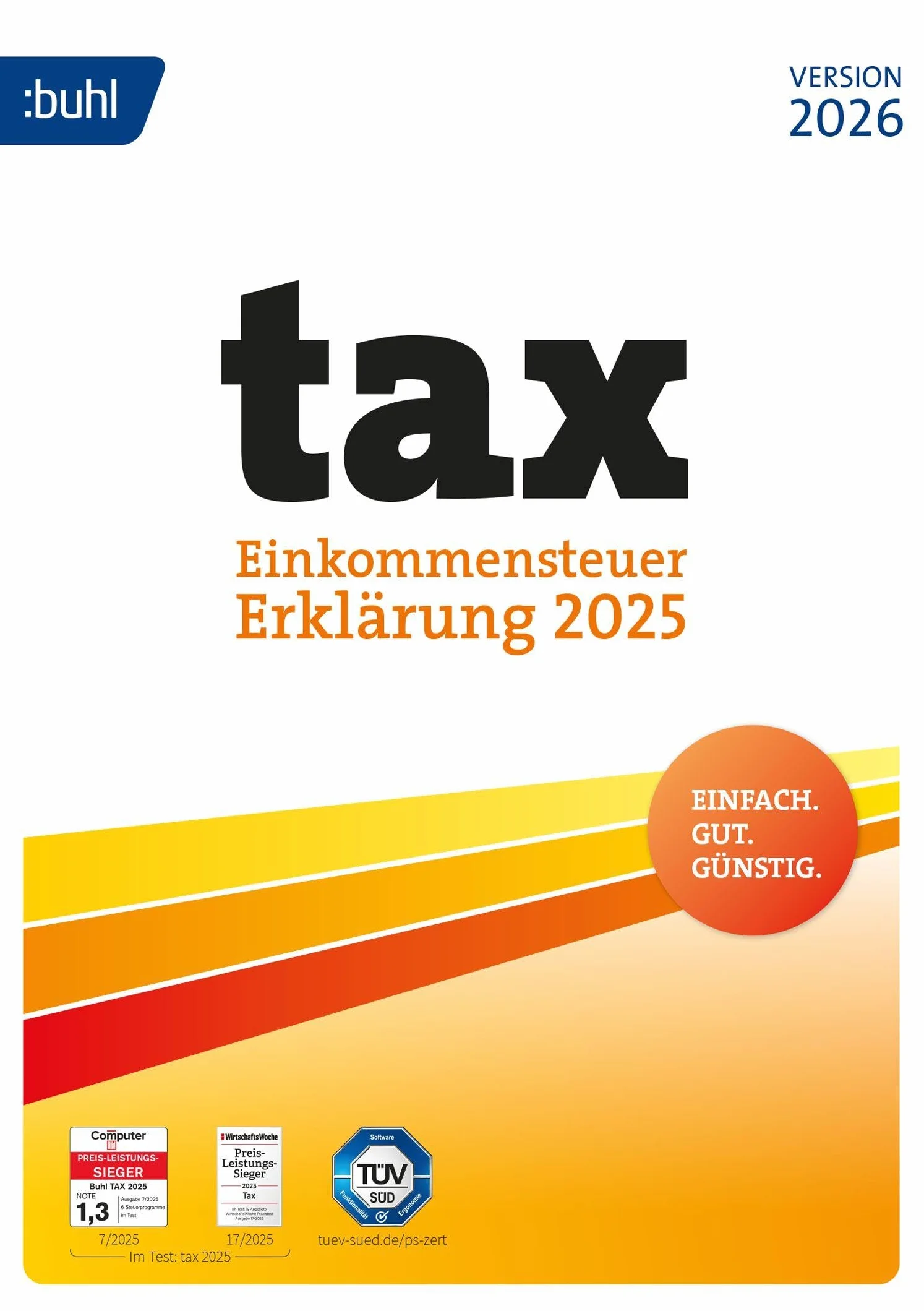 Einkommensteuer-Erklärung 2025 für tax 2026