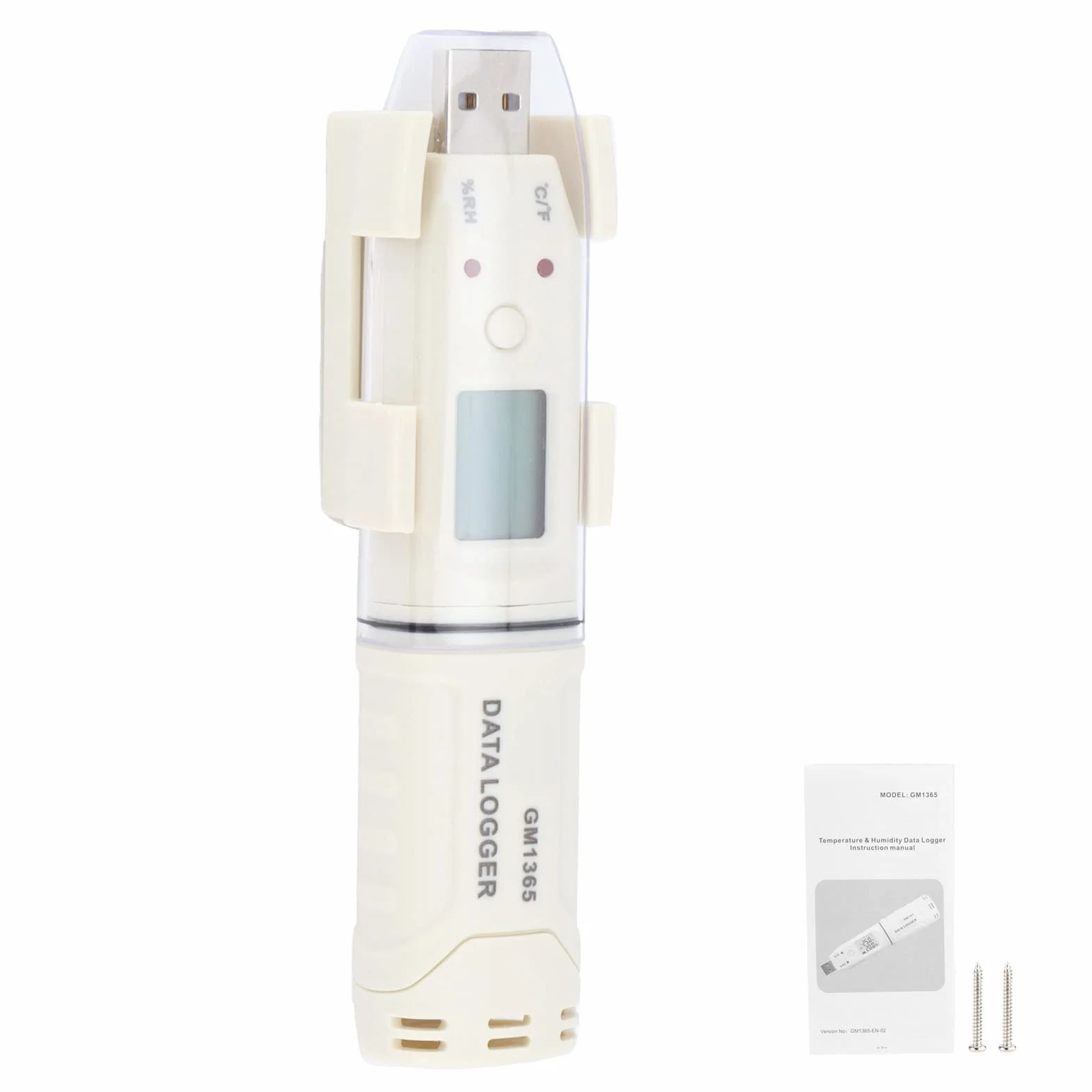 FTVOGUE GM1365 Narzędzie do Pomiaru Wilgotności Temperatury ER14250 3,6 V