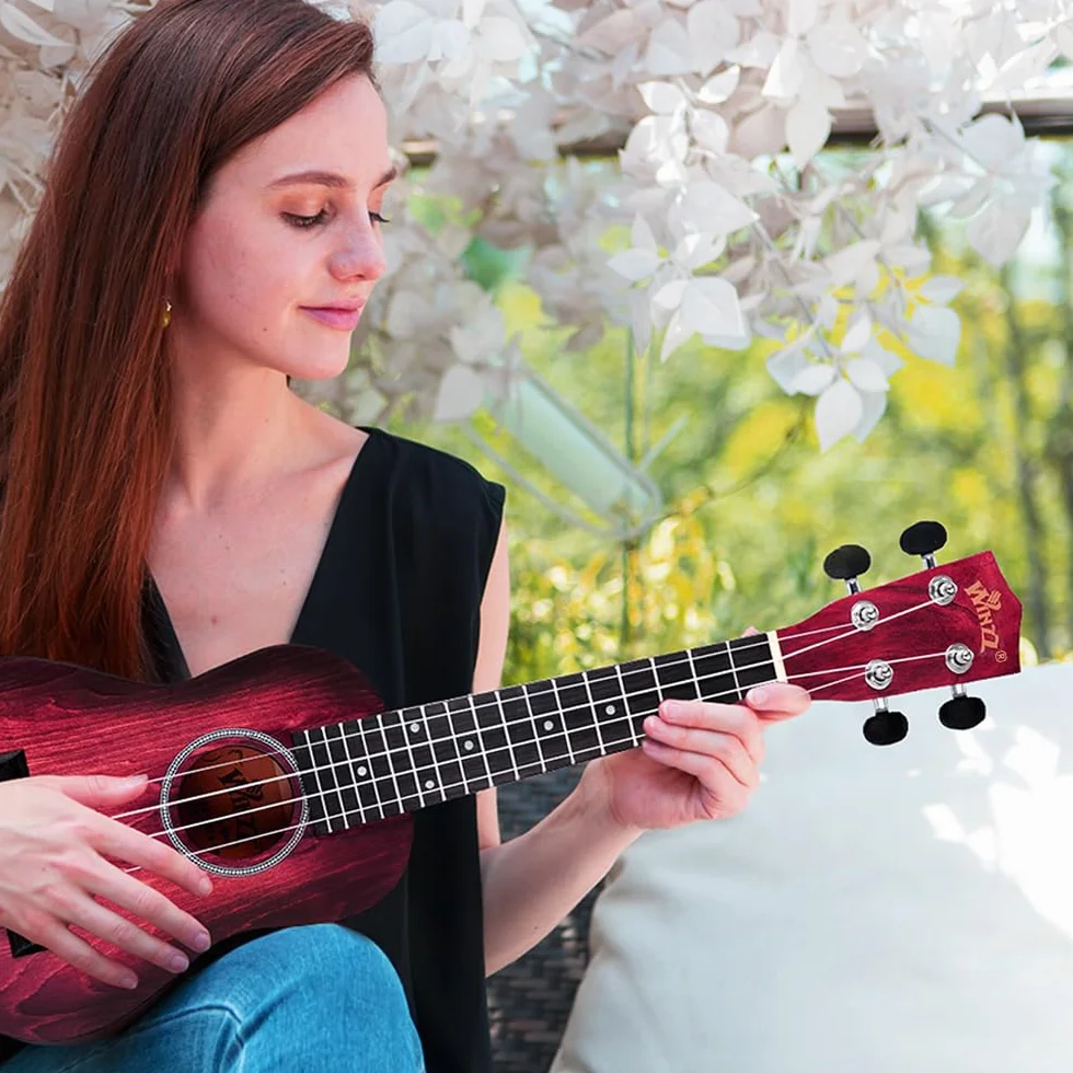Winzz Ukulele Soprano dla dzieci zestaw startowy 21 cali 6 akcesoriów