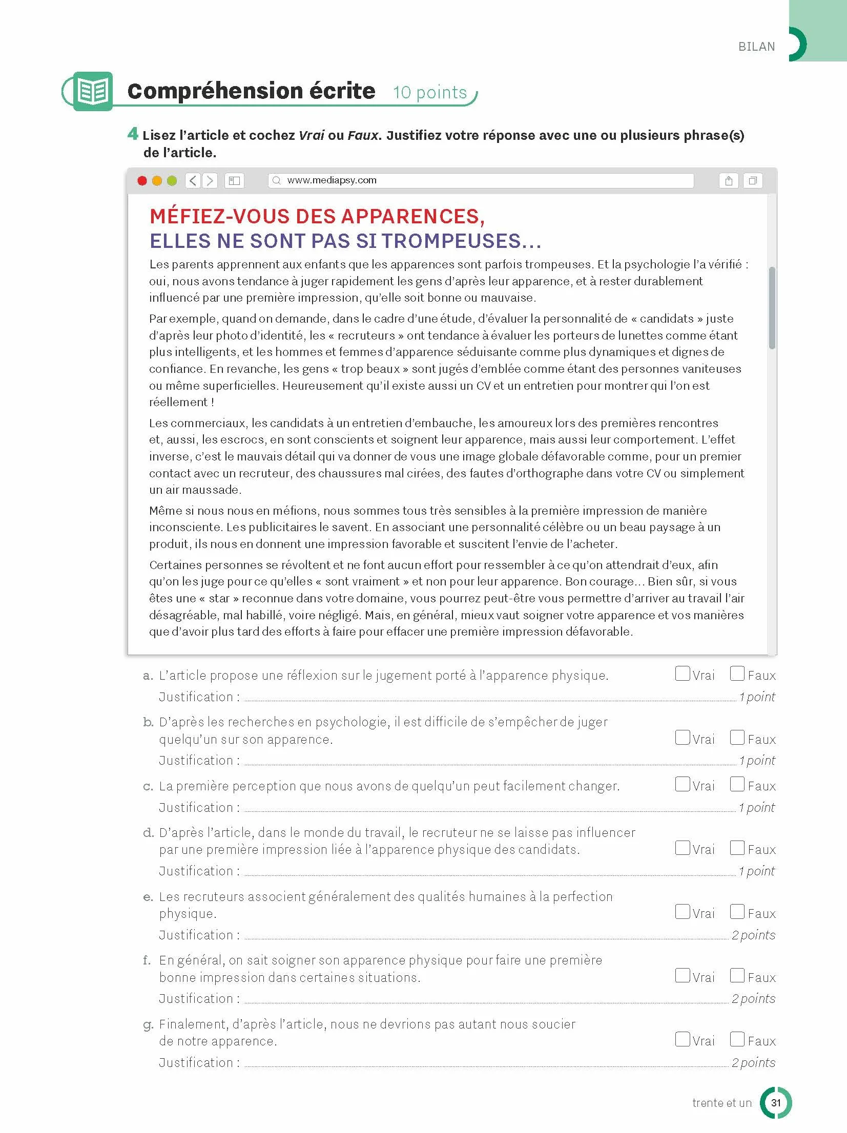Inspire 4 - Cahier d'activités (B2)
