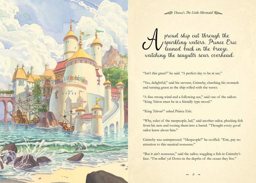 The Little Mermaid Disney Animated Classics Deluxe Gift Book