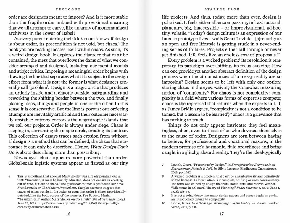 What Design Can't Do: Essays on Design and Disillusion