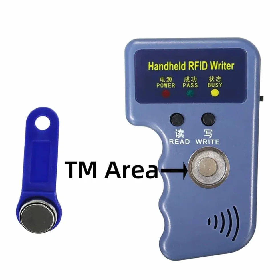 Czytnik RFID I-Button RW1990 125 kHz T5577 EM4305 CET5200 TM karty chipowe