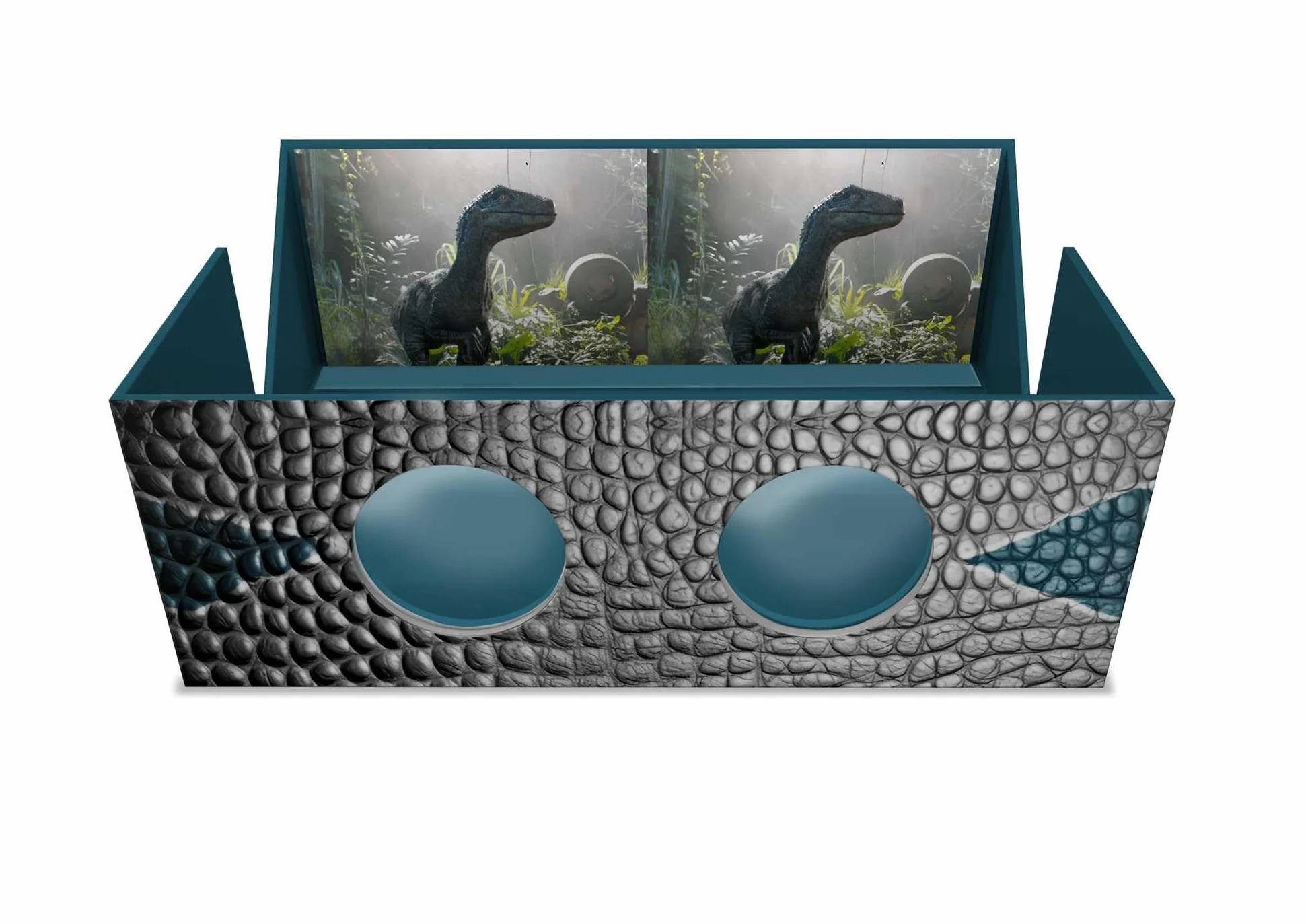 Jurassic World: Dinosaur 3D Viewer: 30 Cards Featuring 3d Illustrations, Facts and Trivia + Fold-out Instructional Booklet