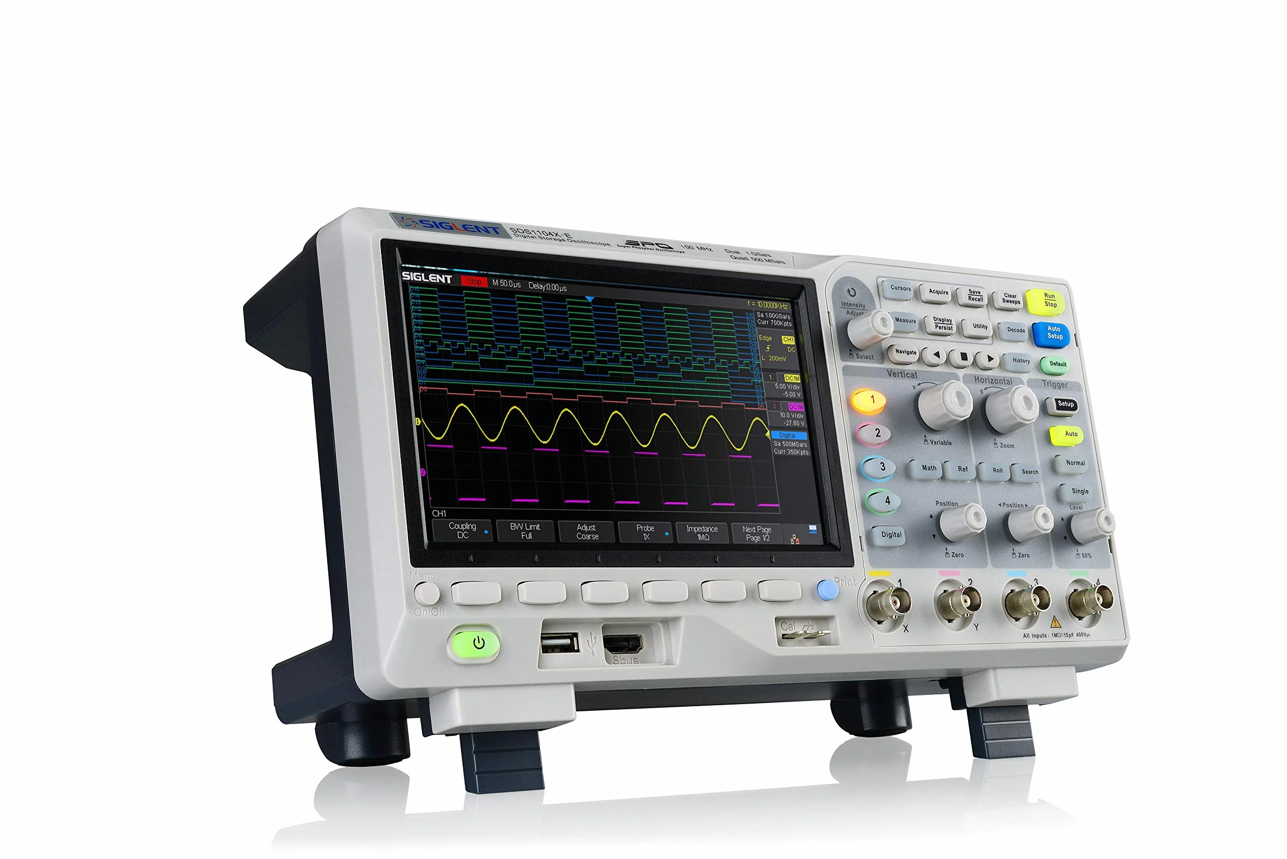 Siglent SDS1104X-E oscyloskop 4-kanałowy 100 MHz