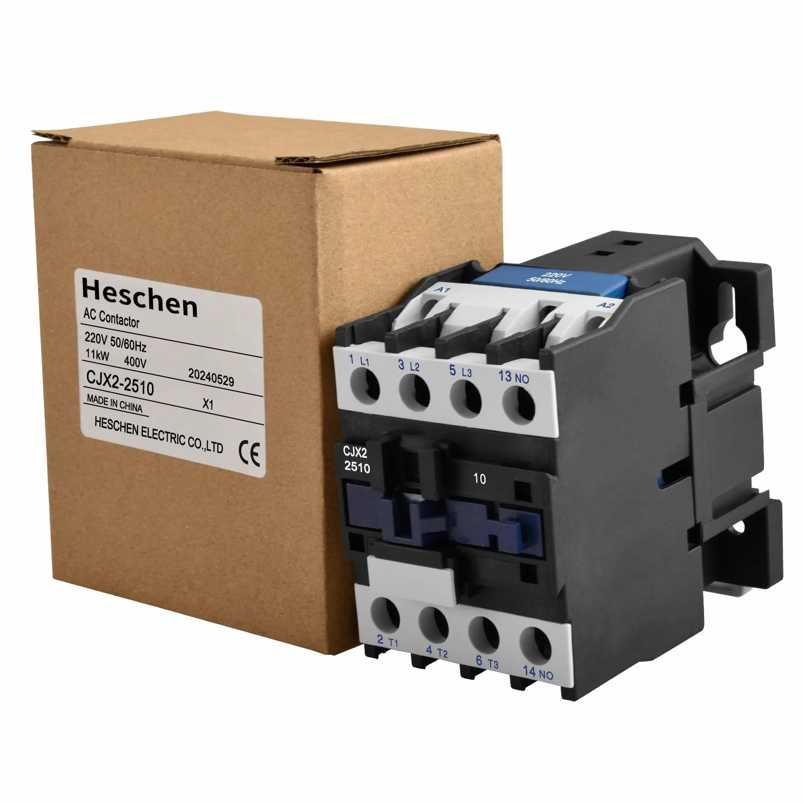 Heschen CJX2-2510 3-biegunowa cewka stykowa 25A 220V 380V