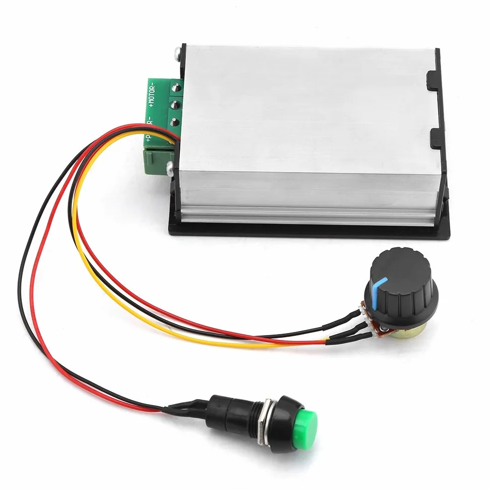 Regulator prędkości silnika DC PWM 6-60V 30A AUTO Przełącznik Stop Start ściemniacz