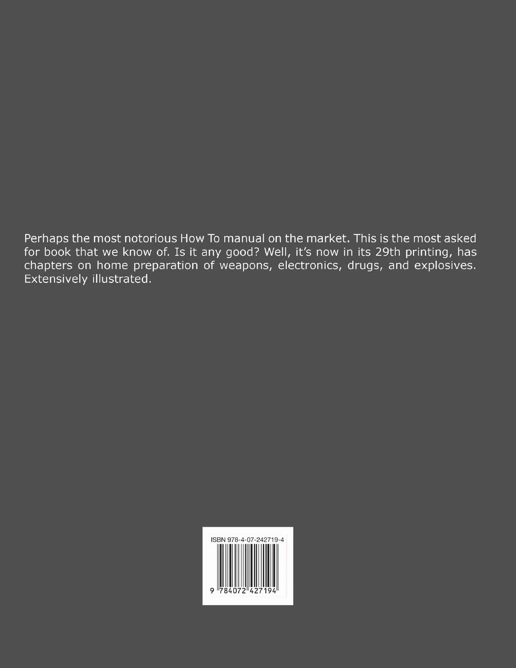 The Anarchist Cookbook