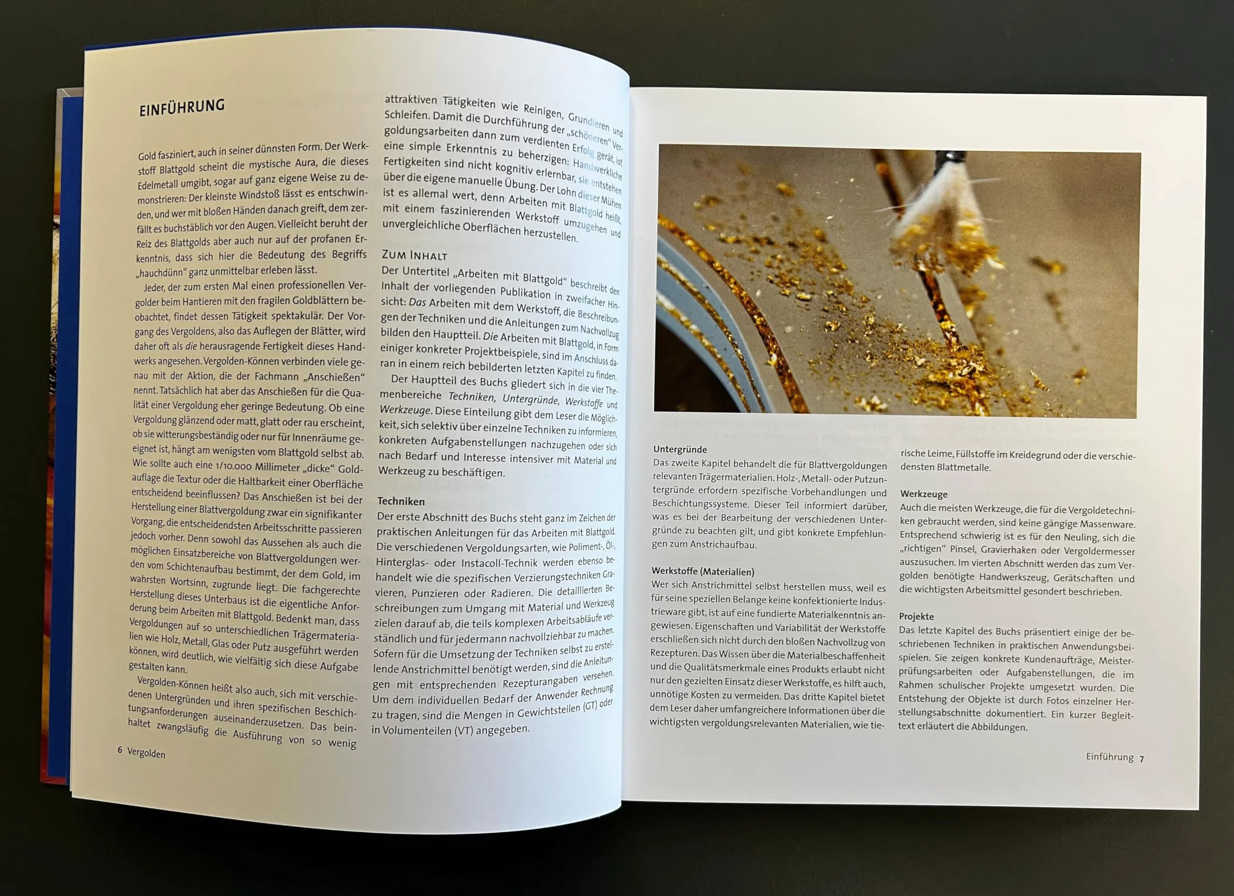 Vergolden: Arbeiten mit Blattgold