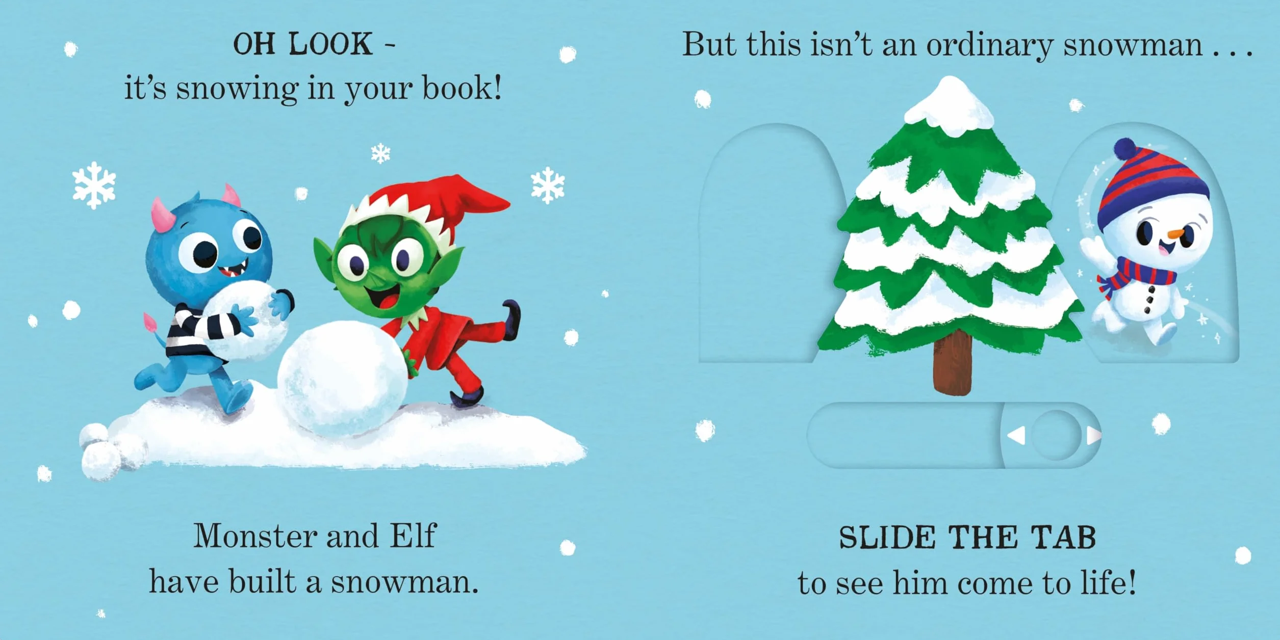 Interactive Christmas Board Book: There's a Little Snowman in Your Book