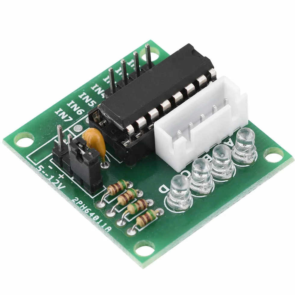 Pissente ULN2003 Sterownik Silnika Krokowego Płytka 5 Sztuk Wysokiej Mocy Chip 4 Fazowy Wskaźnik LED Plug and Play z Interfejsem Rozszerzeń dla Projektów Robotyki