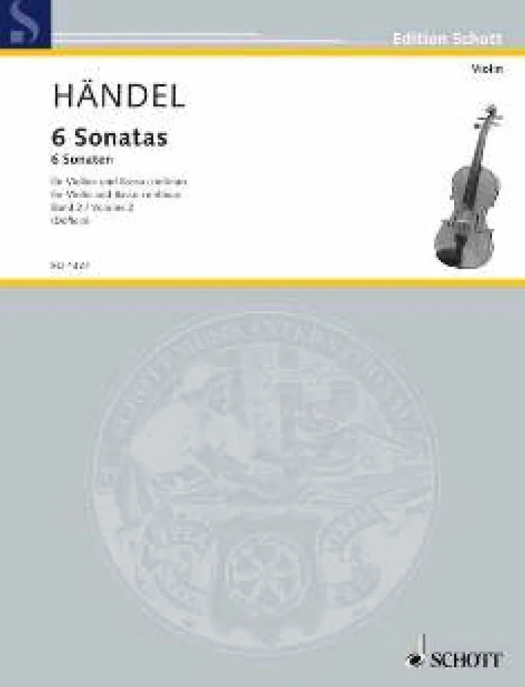 6 Sonatas: Nach dem Urtext. violin and harpsichord (Pianoforte), cello (viola da gamba) ad libitum.