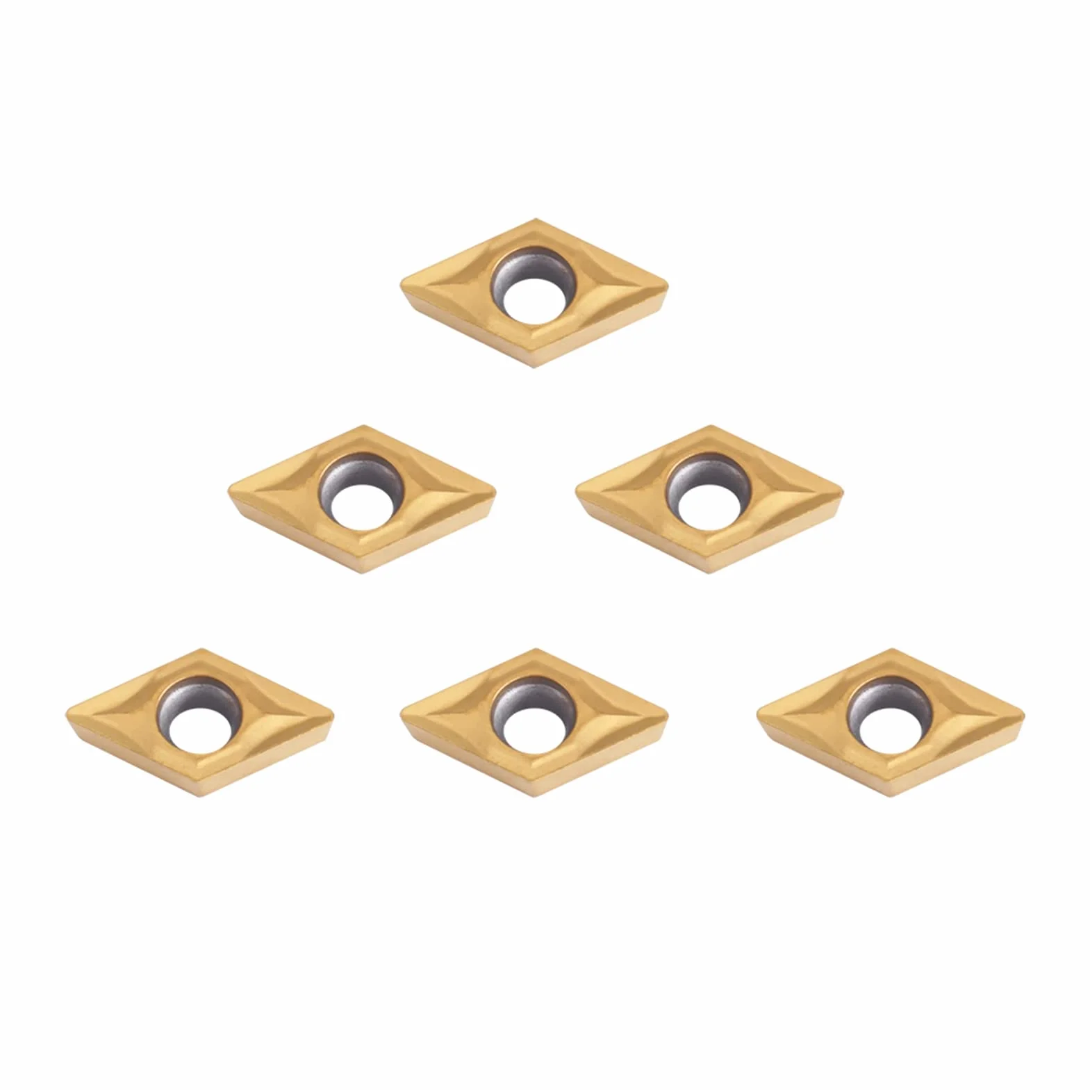 10 sztuk diamentowe frezy z węglika wolframu CNC wymienne tokarki frezarskie wkładki tokarskie z pudełkiem DCMT070204 US735 DCMT51.51 do stali