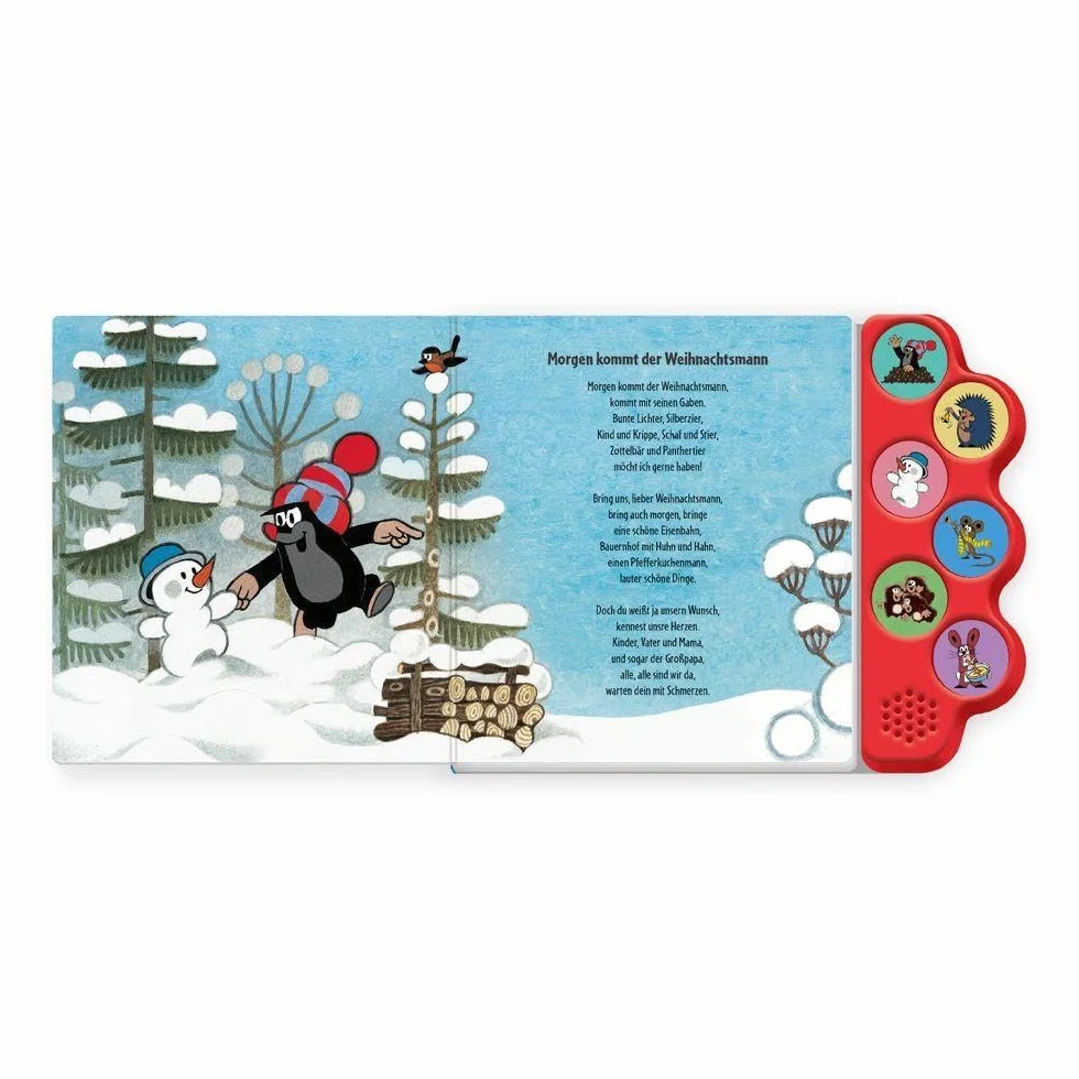 TRÖTSCH Der kleine Maulwurf Soundbuch Weihnachtslieder ab 18 Monaten