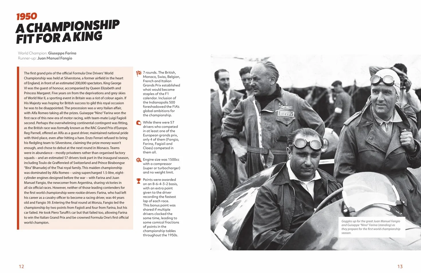 The Times Speed: Illustrated History of F1 World Championships Fangio Senna Hamilton Ferrari McLaren Red Bull