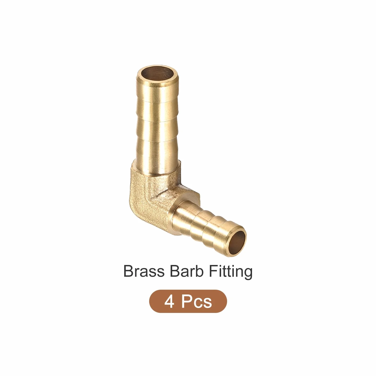 METALLIXITY Kształt L mosiądz pręt łączący 8 mm x 6 mm 4 sztuki