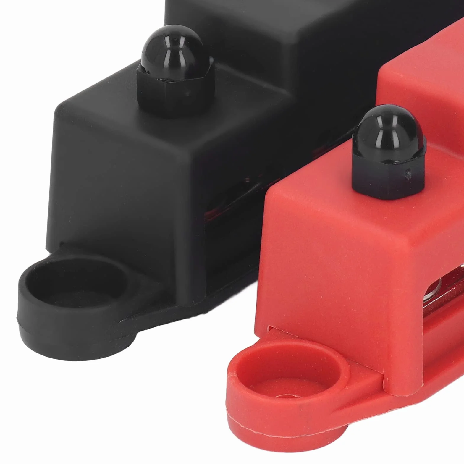 Blok Dystrybucji Zasilania Szyny Zbiorczej, 2 szt. Śruba M8 4 Szyna Zaciskowa Maks. 48 V 250 A 4 Słupki Mocy Blok Przyłączeniowy Bateria Morska Listwa Zaciskowa Szyny Zbiorczej