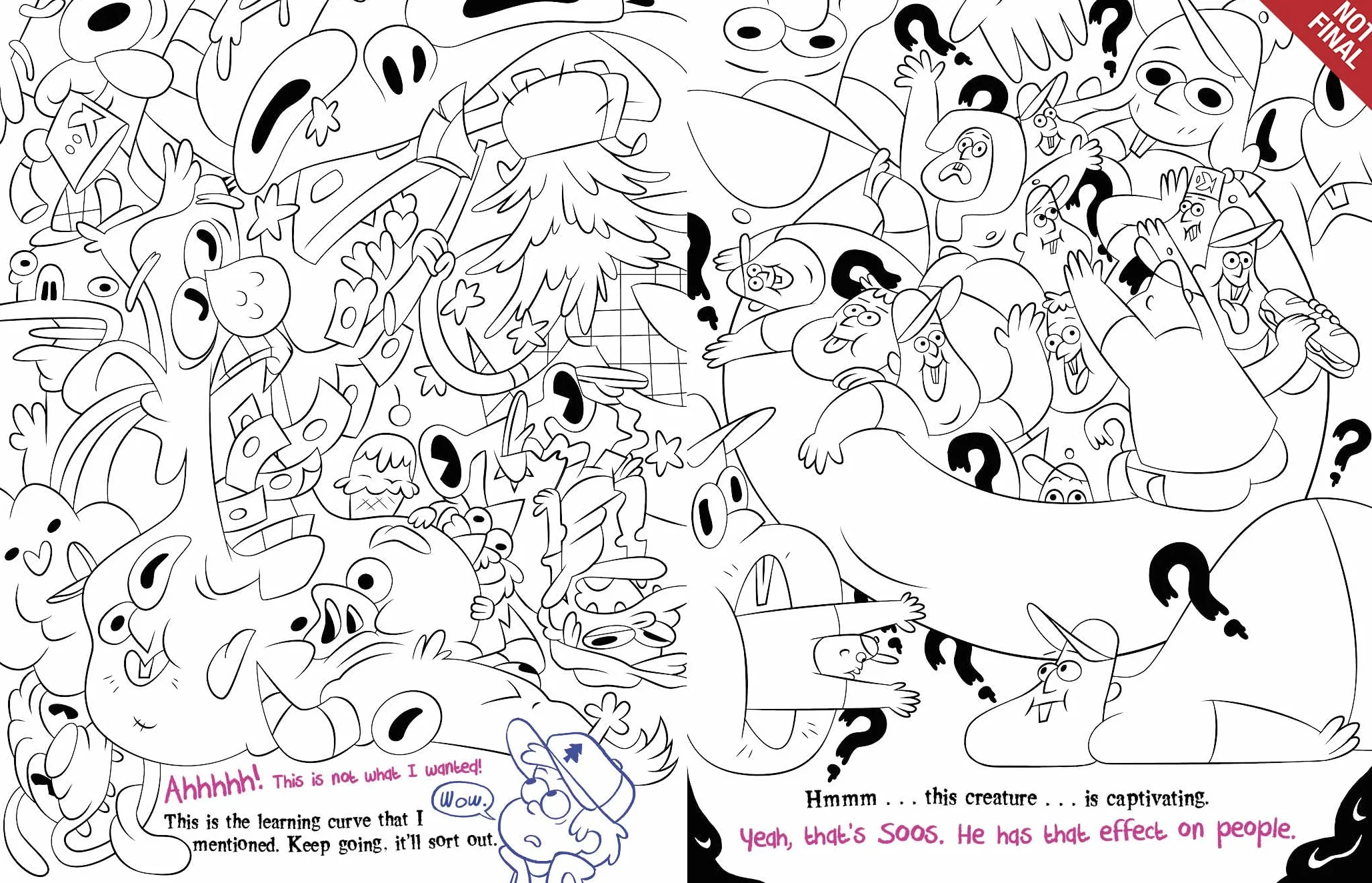 Gravity Falls: Don't Color This Book!: It's Cursed!