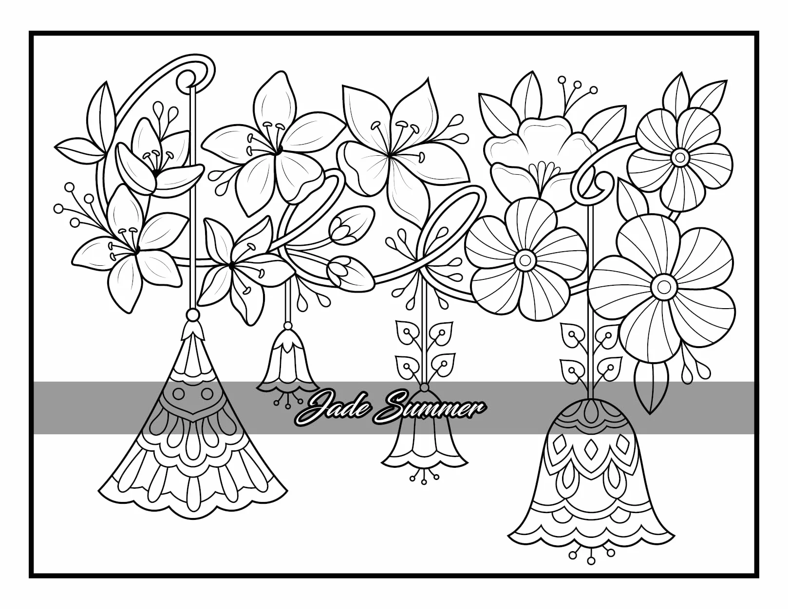 100 Flowers: Adult Coloring Book with Bouquets, Wreaths, Swirls, Patterns, Decorations