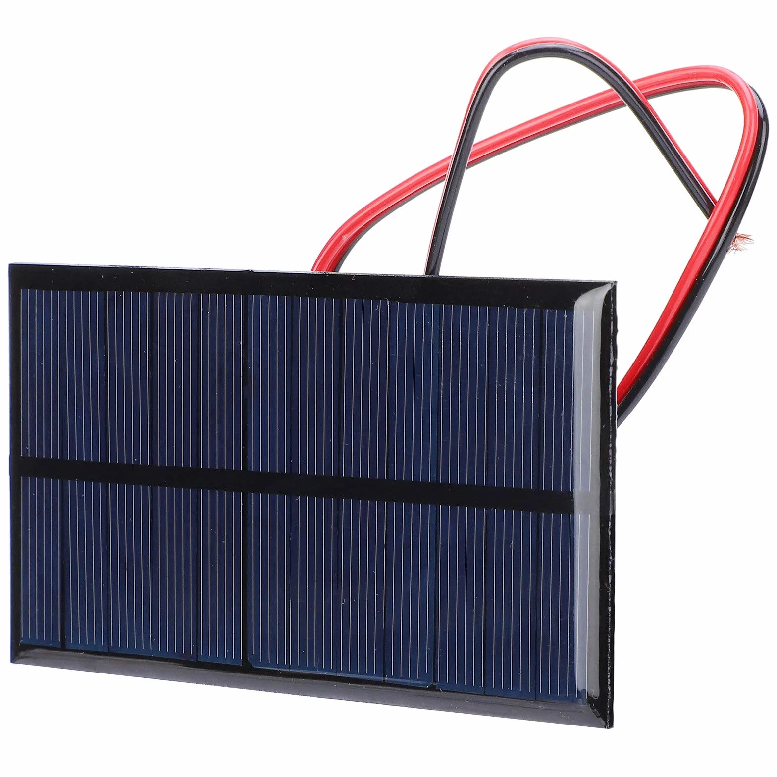 3 Szt. Mini Panel Słoneczny 6V 1W Moduł Fotowoltaiczny 11x6cm System Ładowania Słonecznego do Małych Urządzeń z Kablem 30cm Przenośny Zestaw do Zabawek Elektronicznych