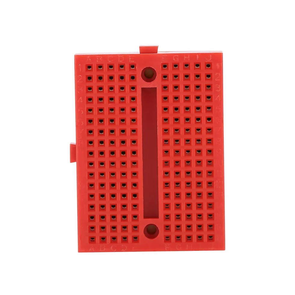 Akozon Mini Breadboard 170-punktowych otworów 5 sztuk 6 kolorów bez lutowania Prototyp ABS Zestaw do Arduino Raspberry Pi