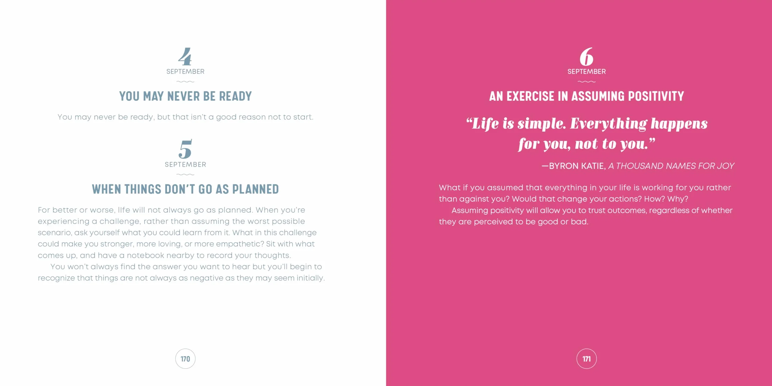 A Year of Positive Thinking: Daily Inspiration, Wisdom, and Courage