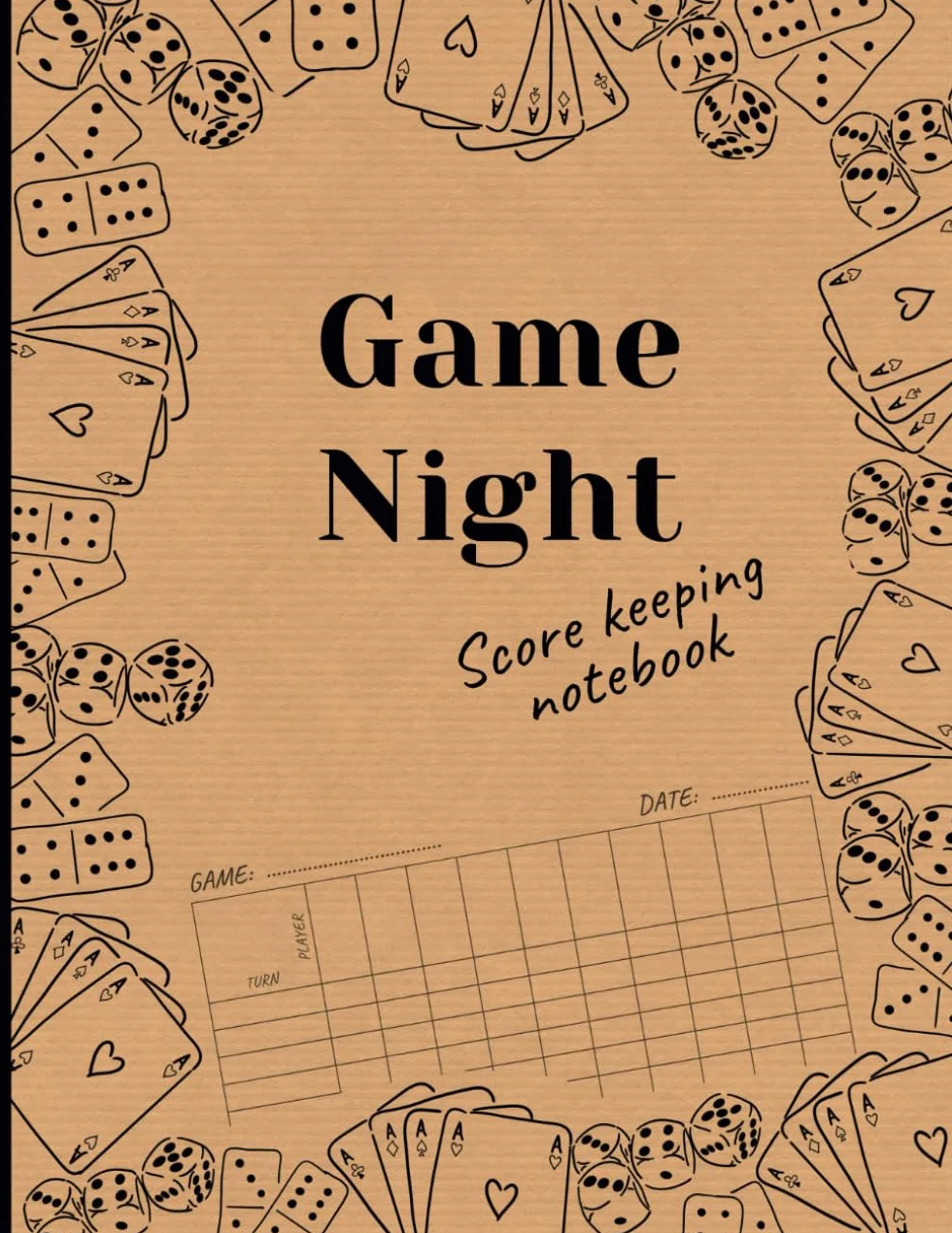 Score Keeping Notebook: Score Sheets for Family Games