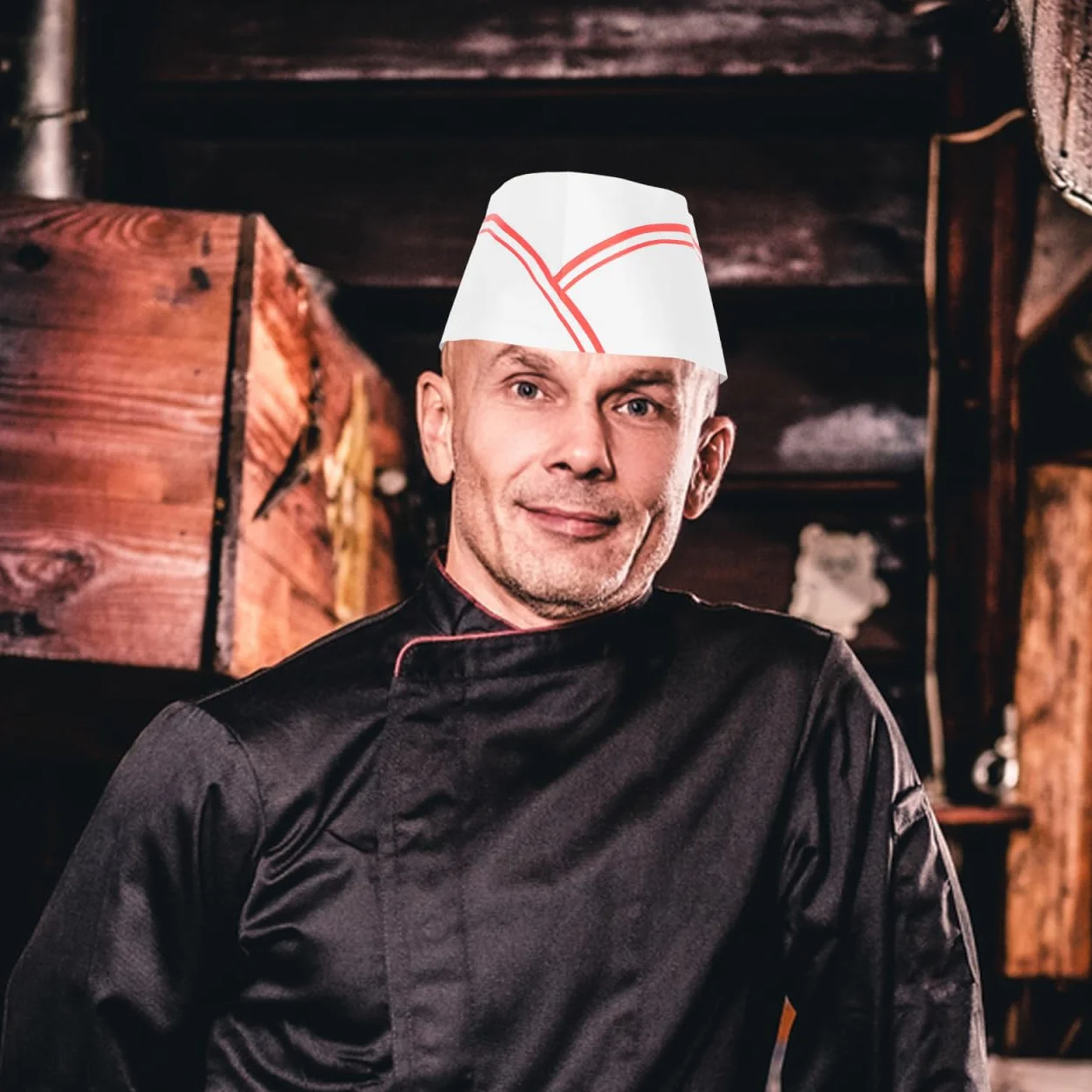 DOITOOL 40 sztuk papierowych czapek kucharskich jednorazowych jednorazowych kucharzy jednorazowa czapka kucharska niebieska
