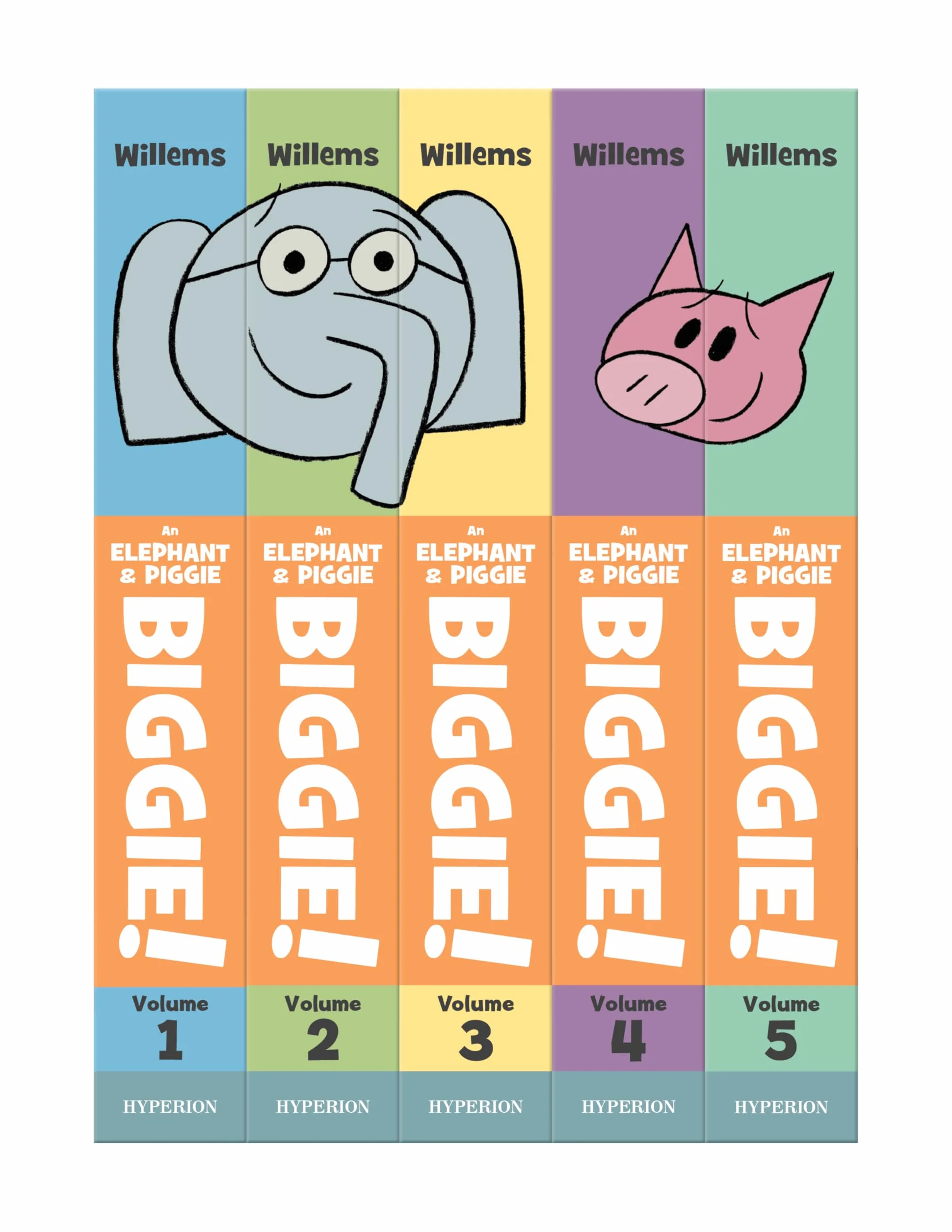 An Elephant & Piggie Biggie! Volume 5: I Am Invited to a Party! I Will Surprise My Friend! Happy Pig Day! Waiting Is Not Easy! The Thank You Book